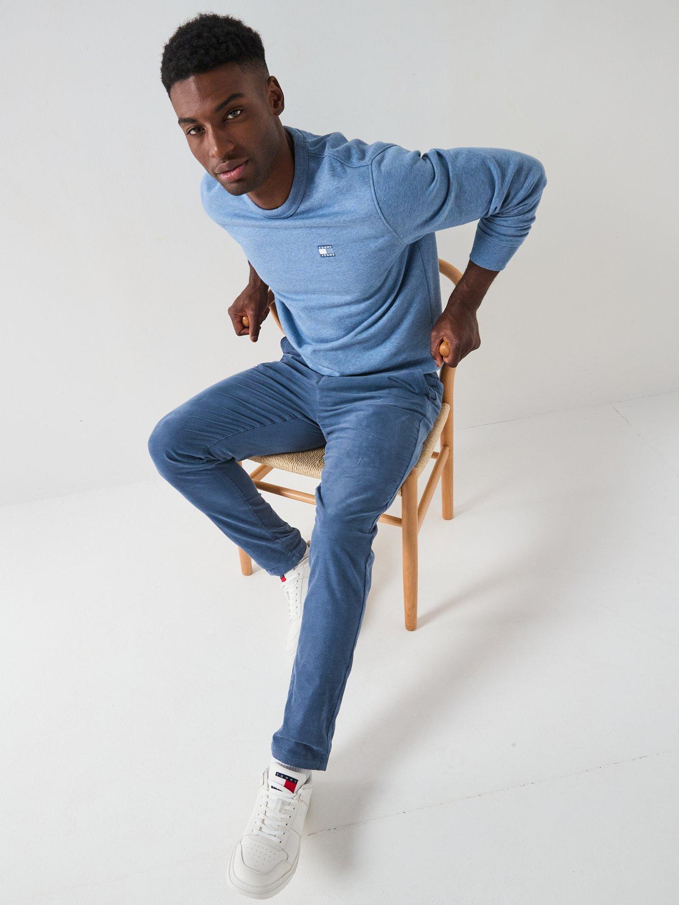 tommy-jeans-isaac-light-cord-casual-trousers-bluedetail