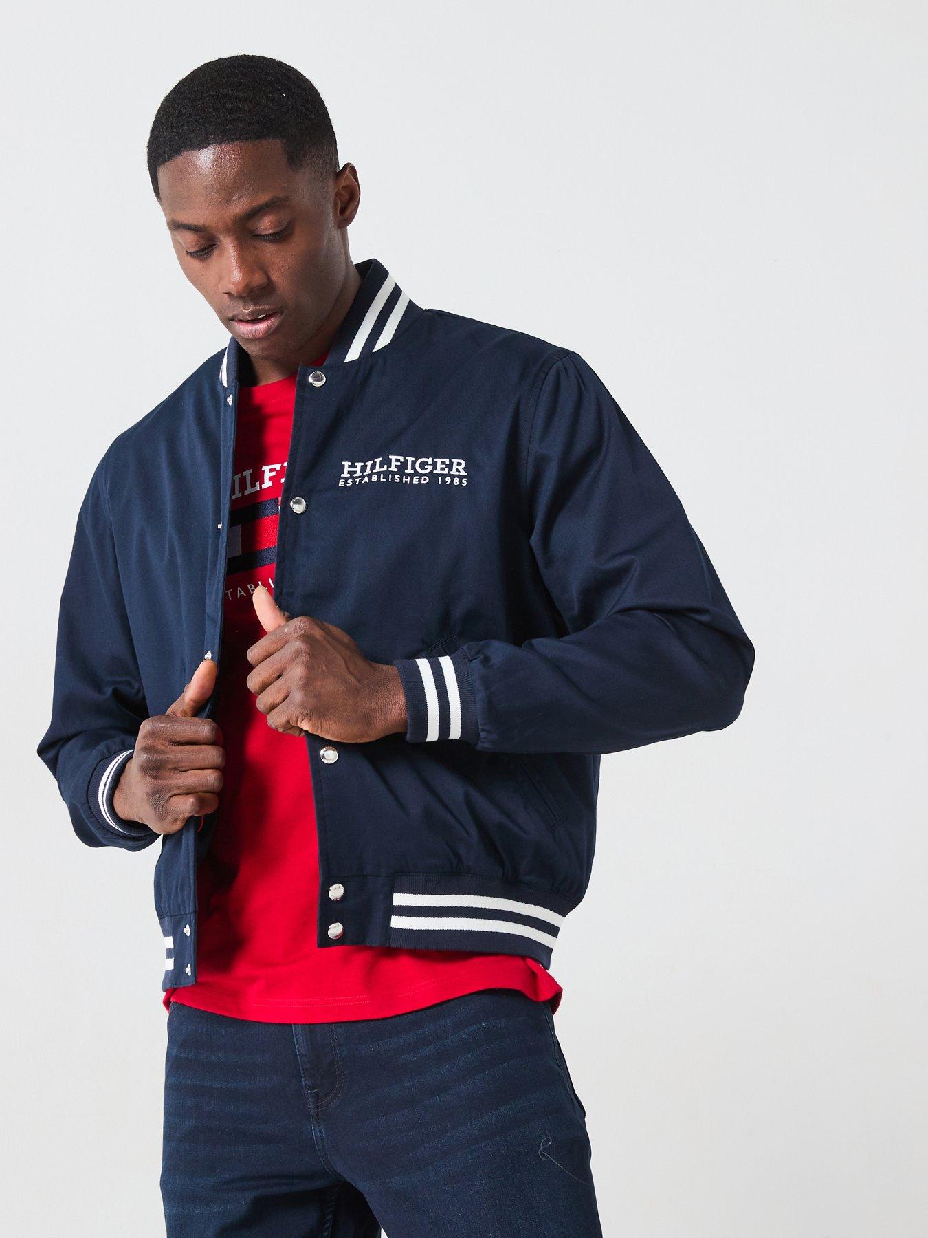 Image 1 of 6 of Tommy Hilfiger Americana Varsity Jacket - Navy