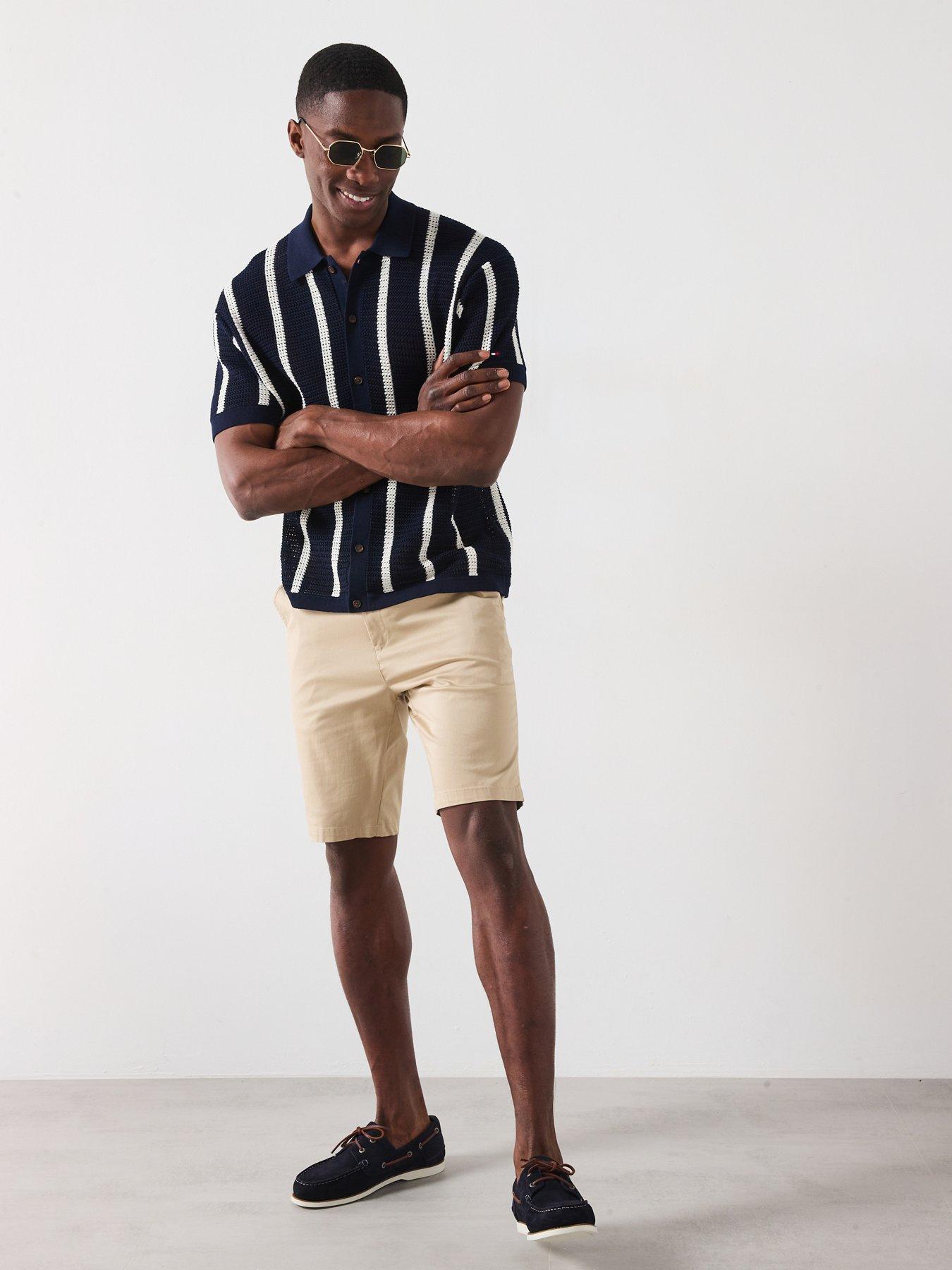 tommy-hilfiger-vertical-stripe-knitted-short-sleeve-shirt-navyback