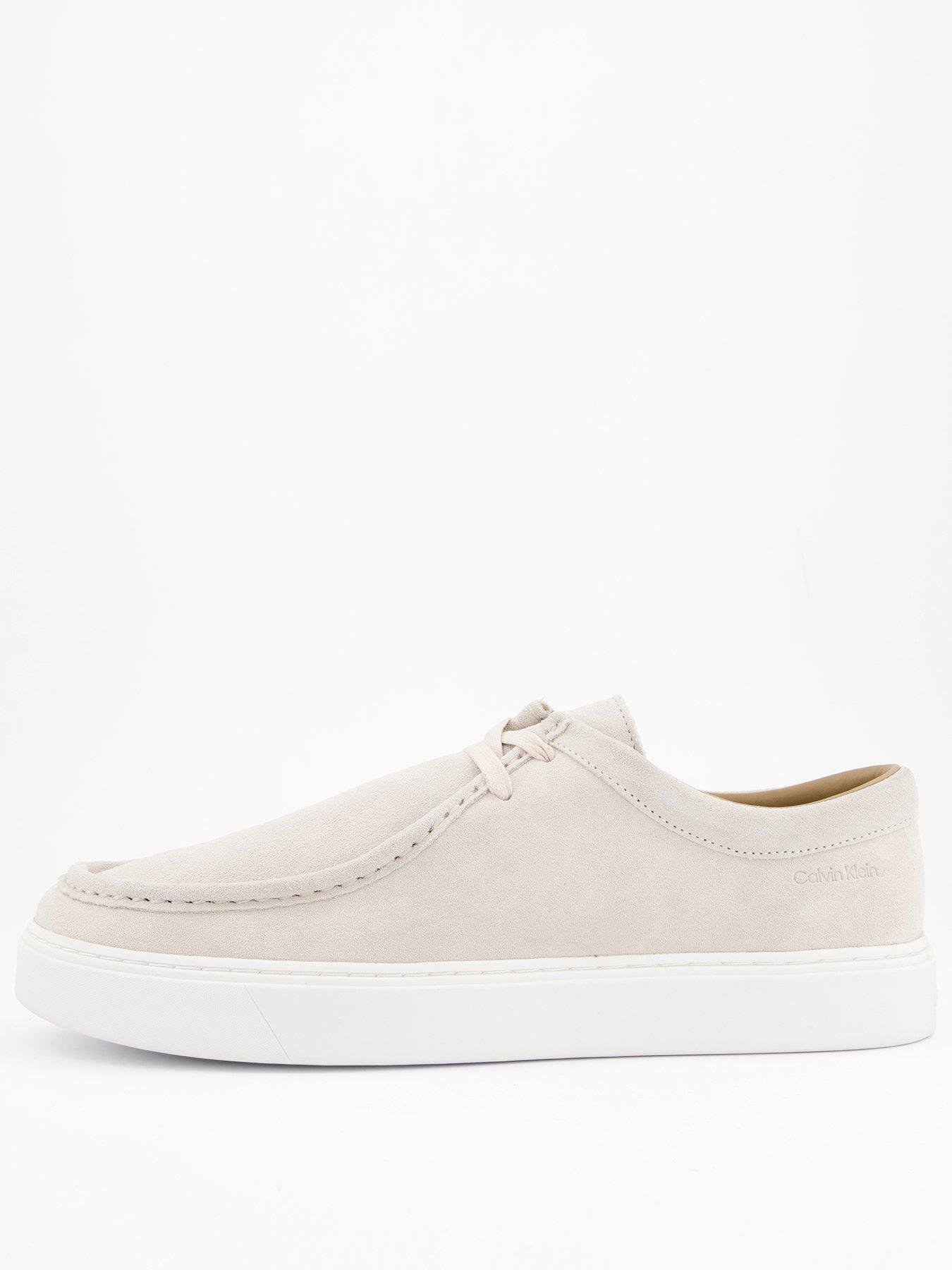 calvin-klein-suede-apron-moc-casual-lace-up-shoes-beige