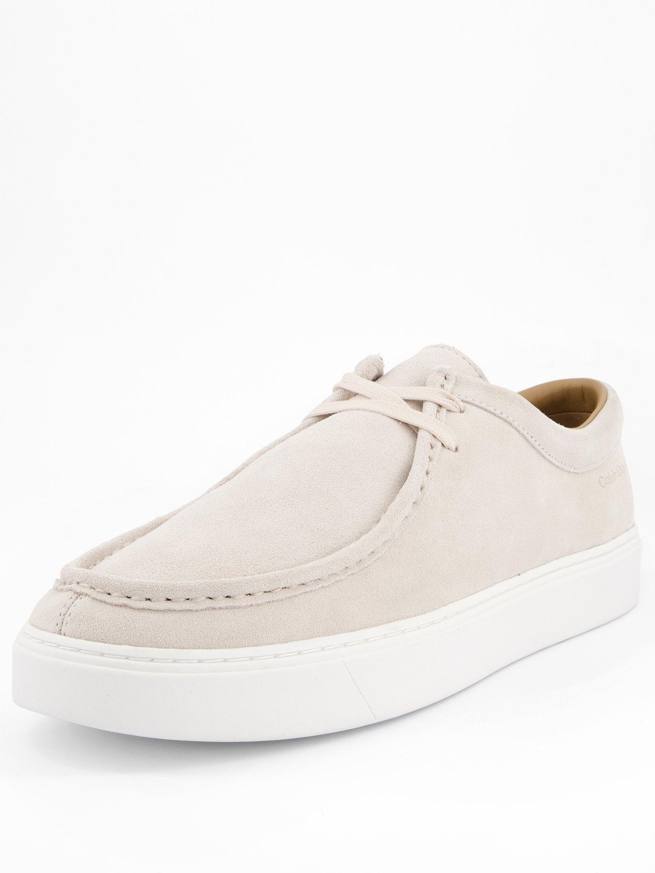 calvin-klein-suede-apron-moc-casual-lace-up-shoes-beigestillFront