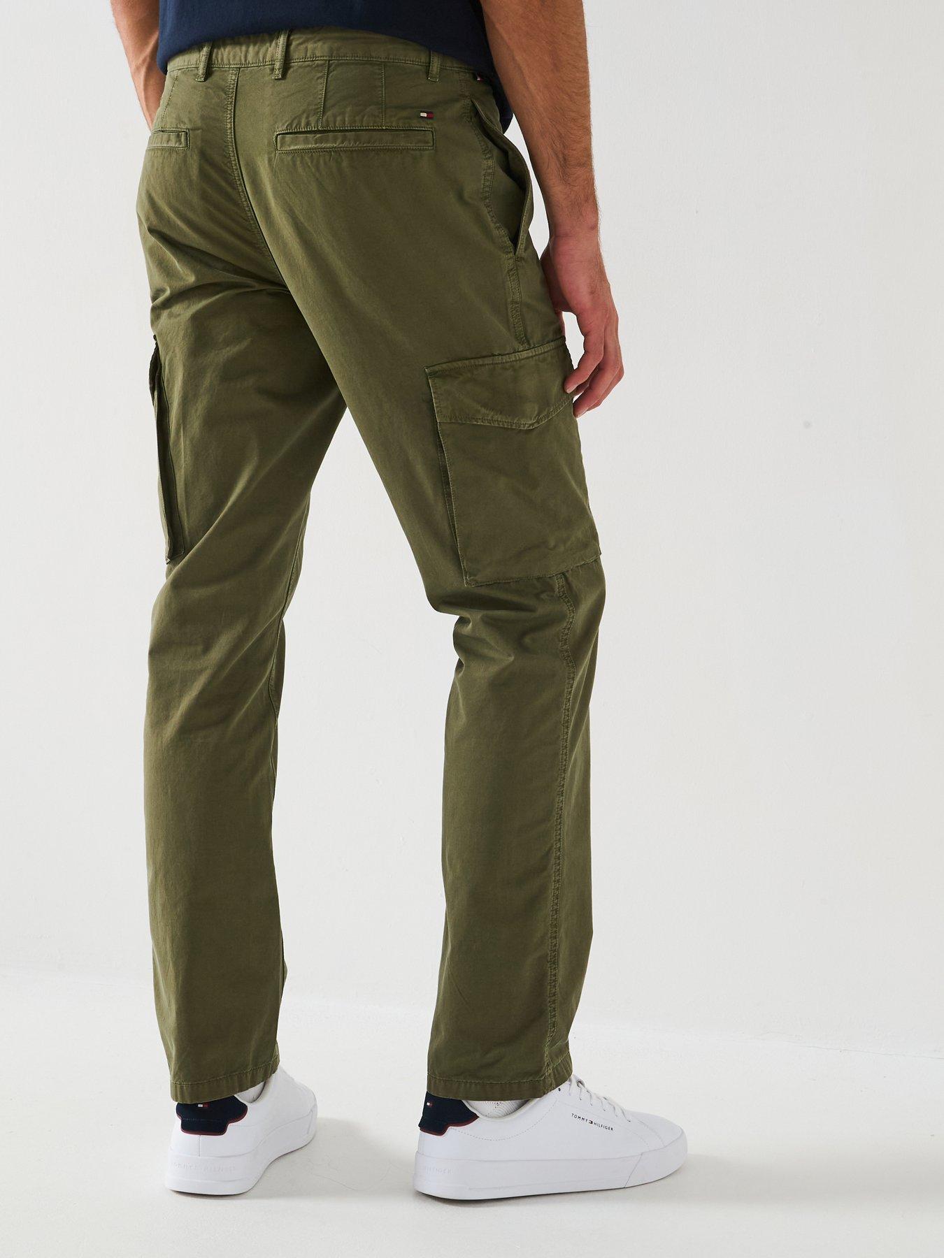 tommy-hilfiger-denton-twill-cargo-pants-dark-greenery-greenstillFront