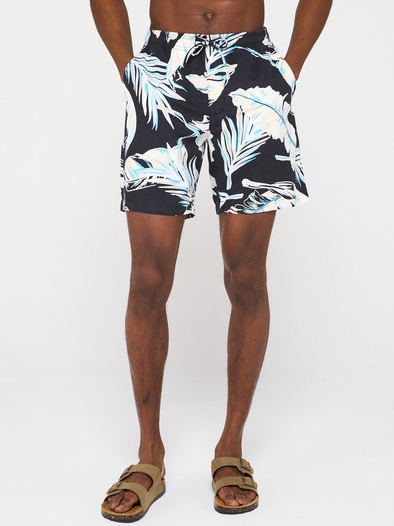Tommy Hilfiger Mercer 7In Banana Leaf Printed Shorts - Navy