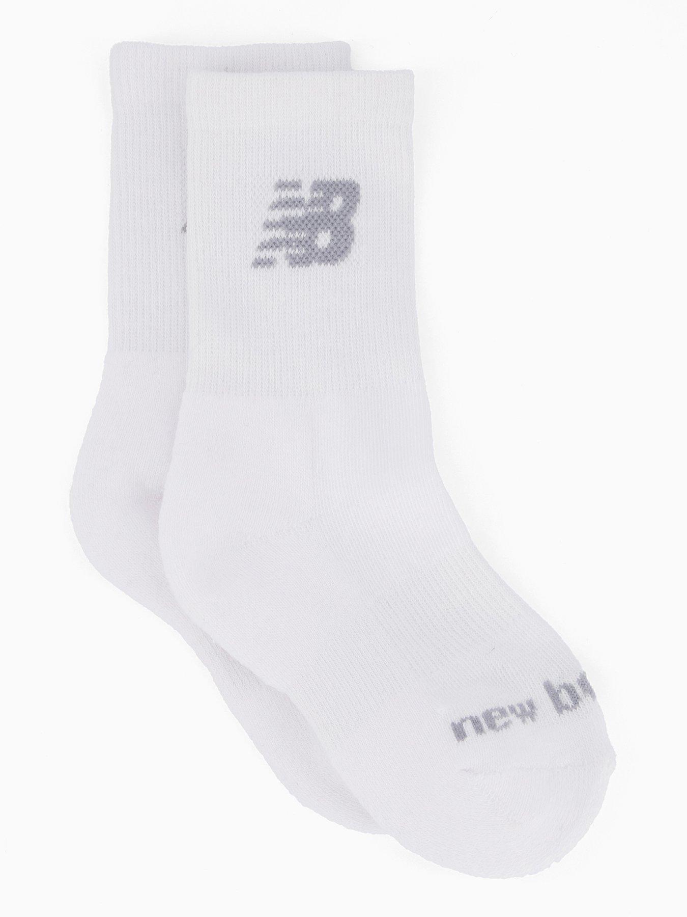 Image 2 of 4 of New Balance Kids Performance Cotton Cushioned 3 Pack Crew - White