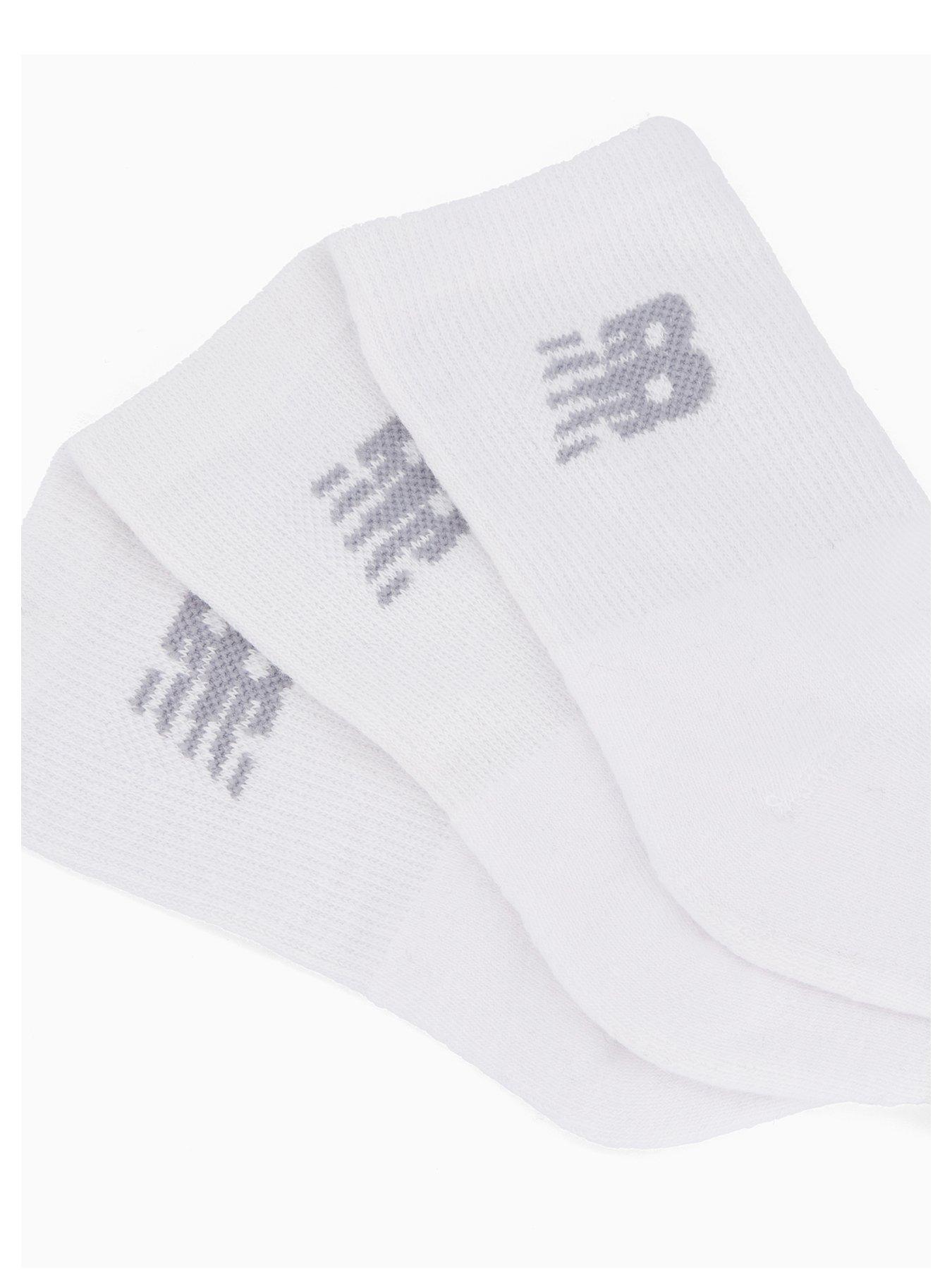 Image 3 of 4 of New Balance Kids Performance Cotton Cushioned 3 Pack Crew - White