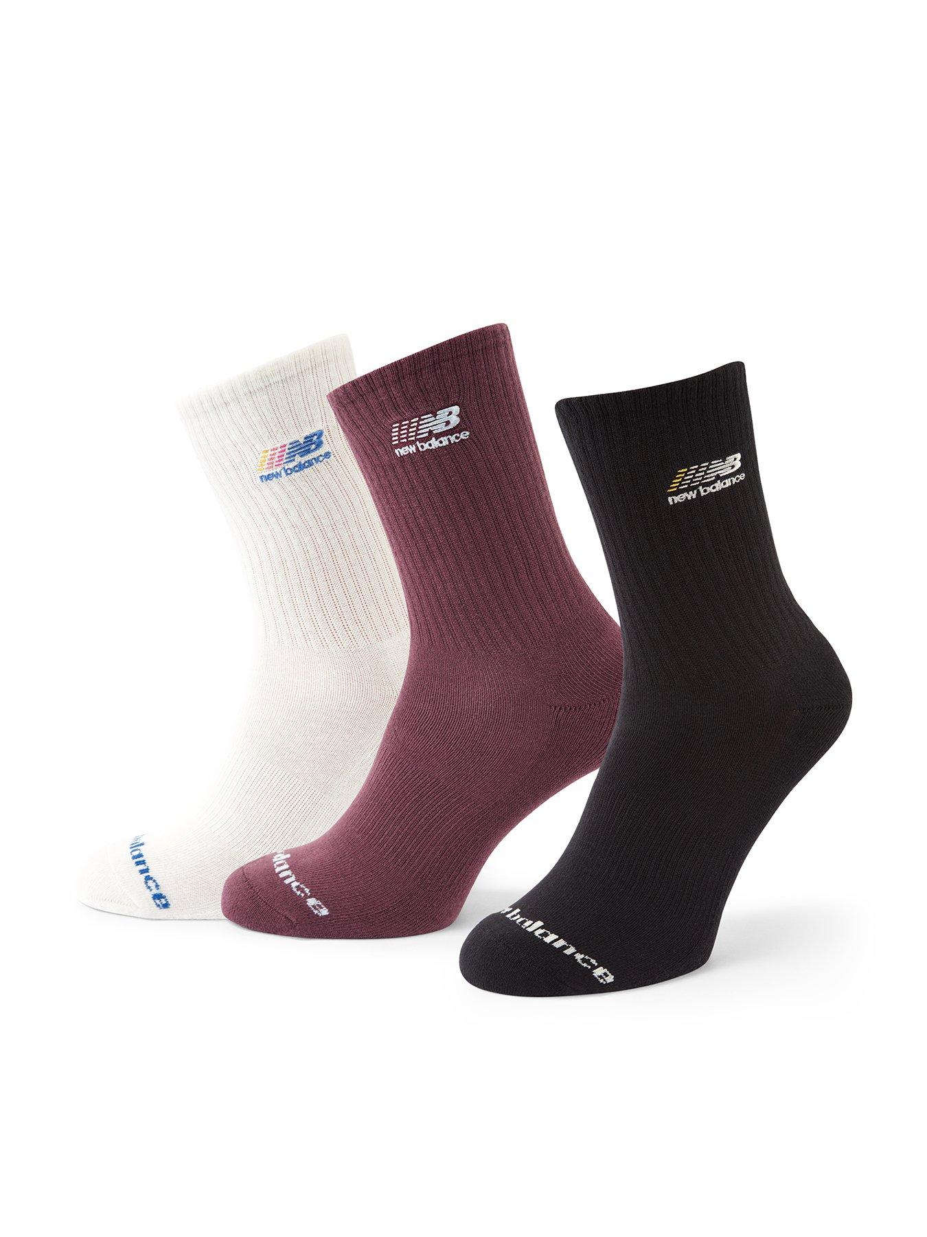 undefined Unisex Embroidery Logo 3 Pack Midcalf Socks - Multi
