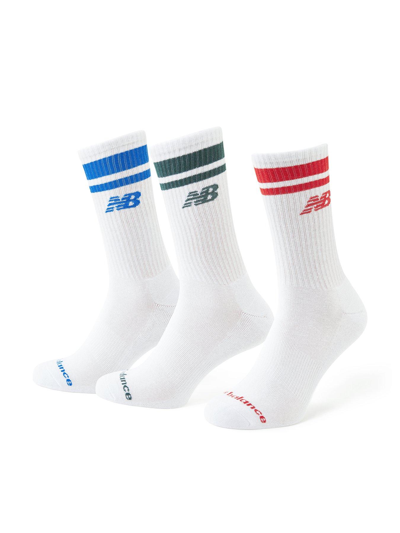 New Balance Unisex Everyday Stripe Midcalf Socks 3 Pack - Multi