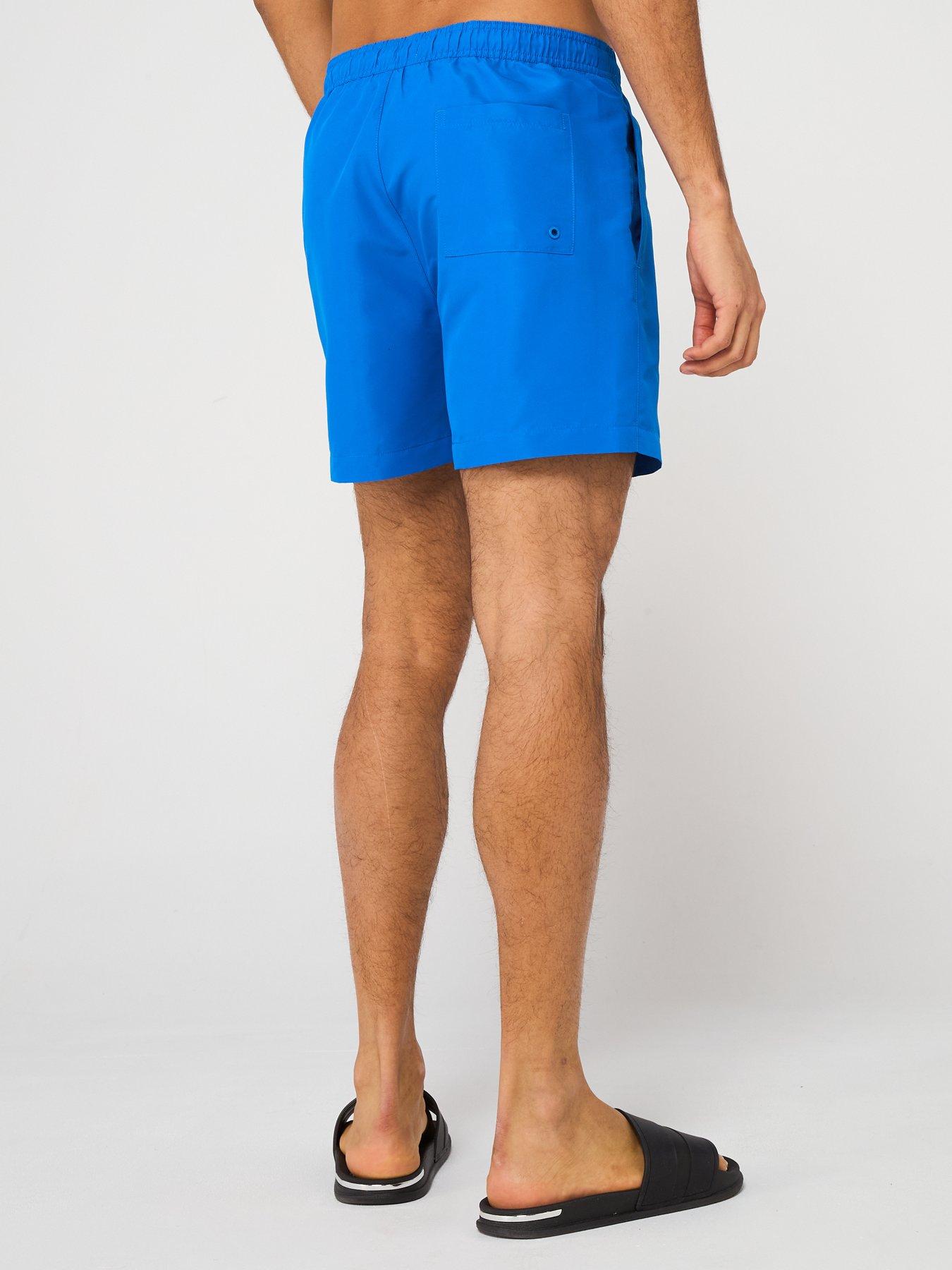 Image 2 of 4 of Calvin Klein Medium Drawstring Swimshorts - Blue