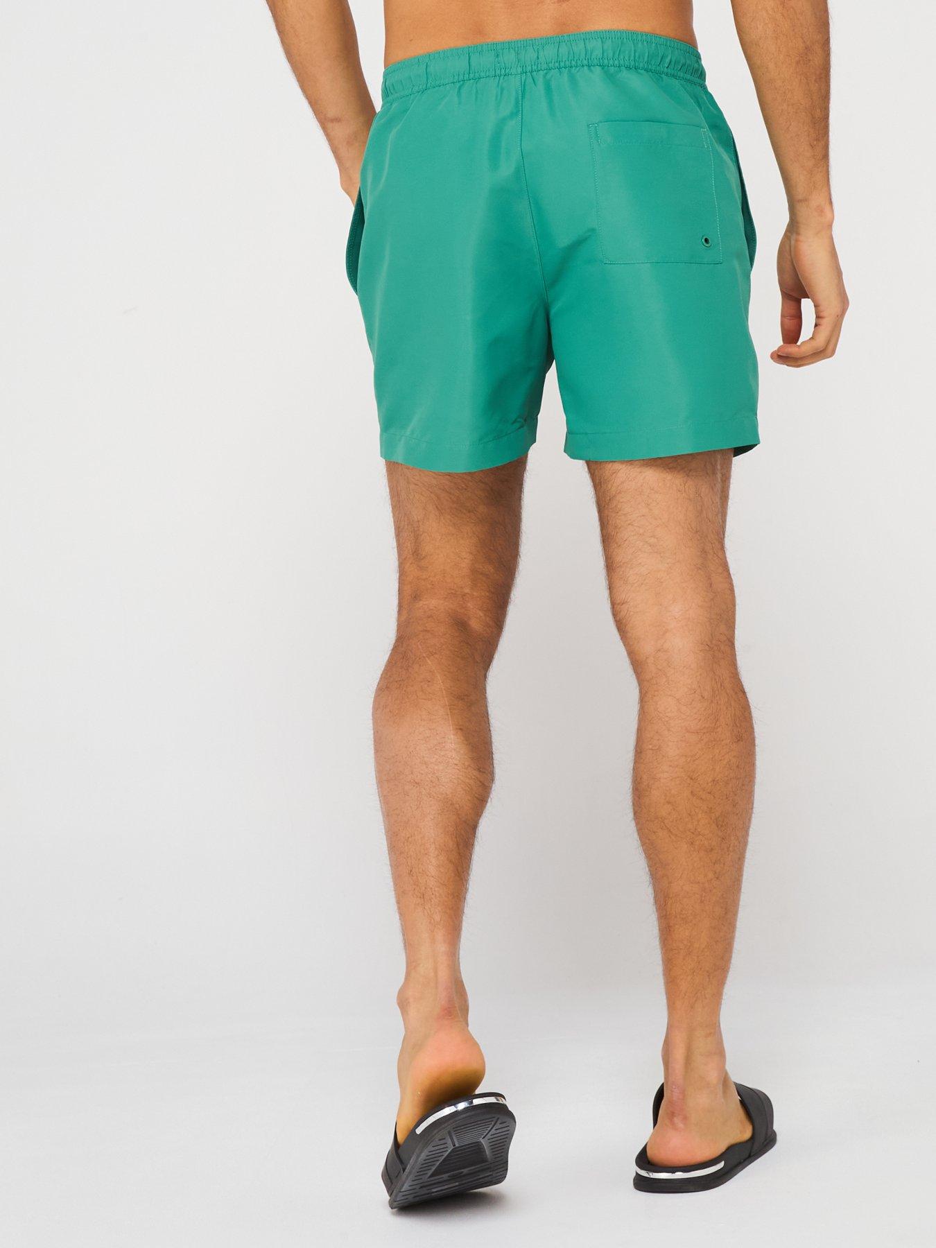 Image 2 of 4 of Calvin Klein Medium Drawstring Swimshorts - Green