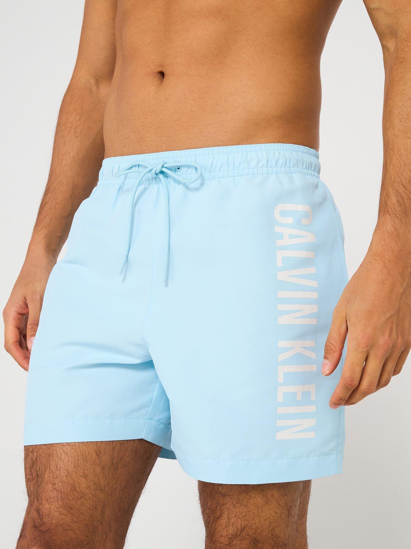Image 5 of 5 of Calvin Klein Medium Drawstring Swimshorts - Blue