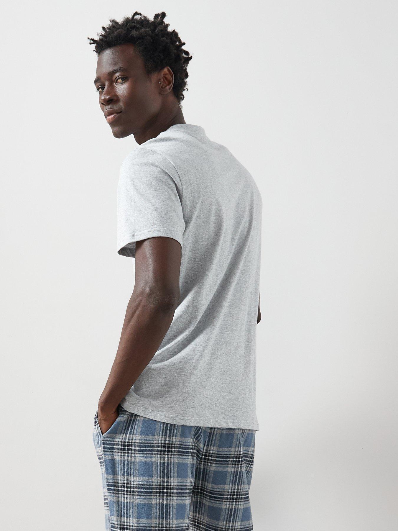 very-man-pure-cotton-checked-trouser-pyjama-set-navygrey-marlstillFront