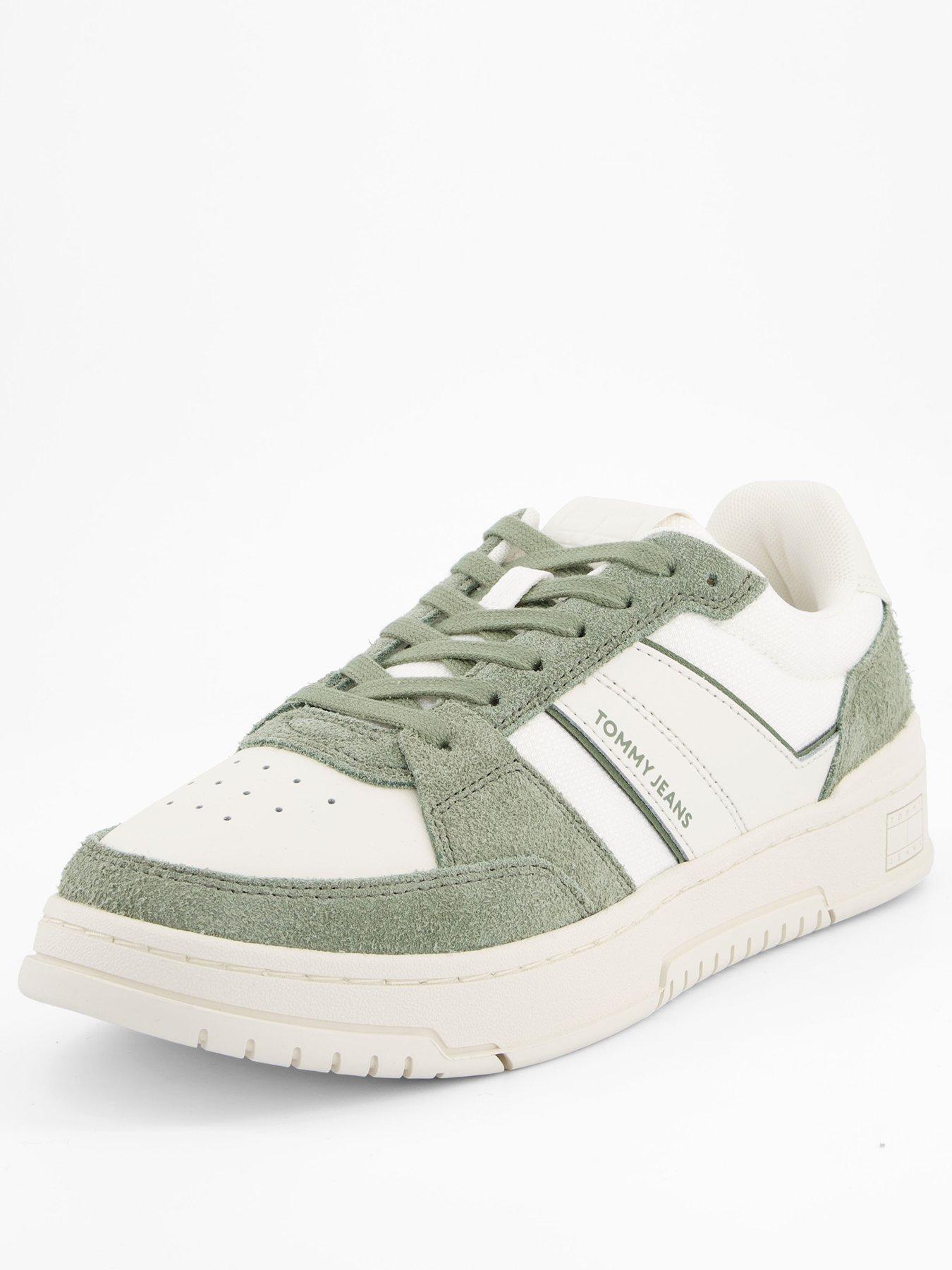 tommy-jeans-pods-suede-cupsole-trainers-whitegreenstillFront