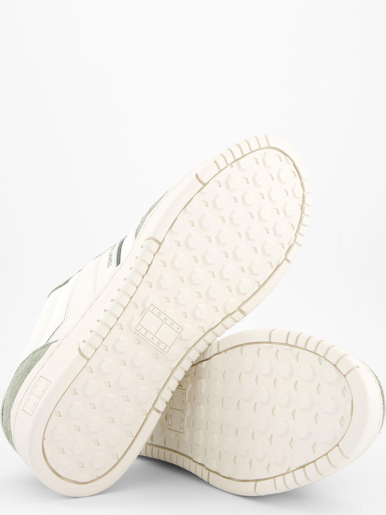 tommy-jeans-pods-suede-cupsole-trainers-whitegreendetail