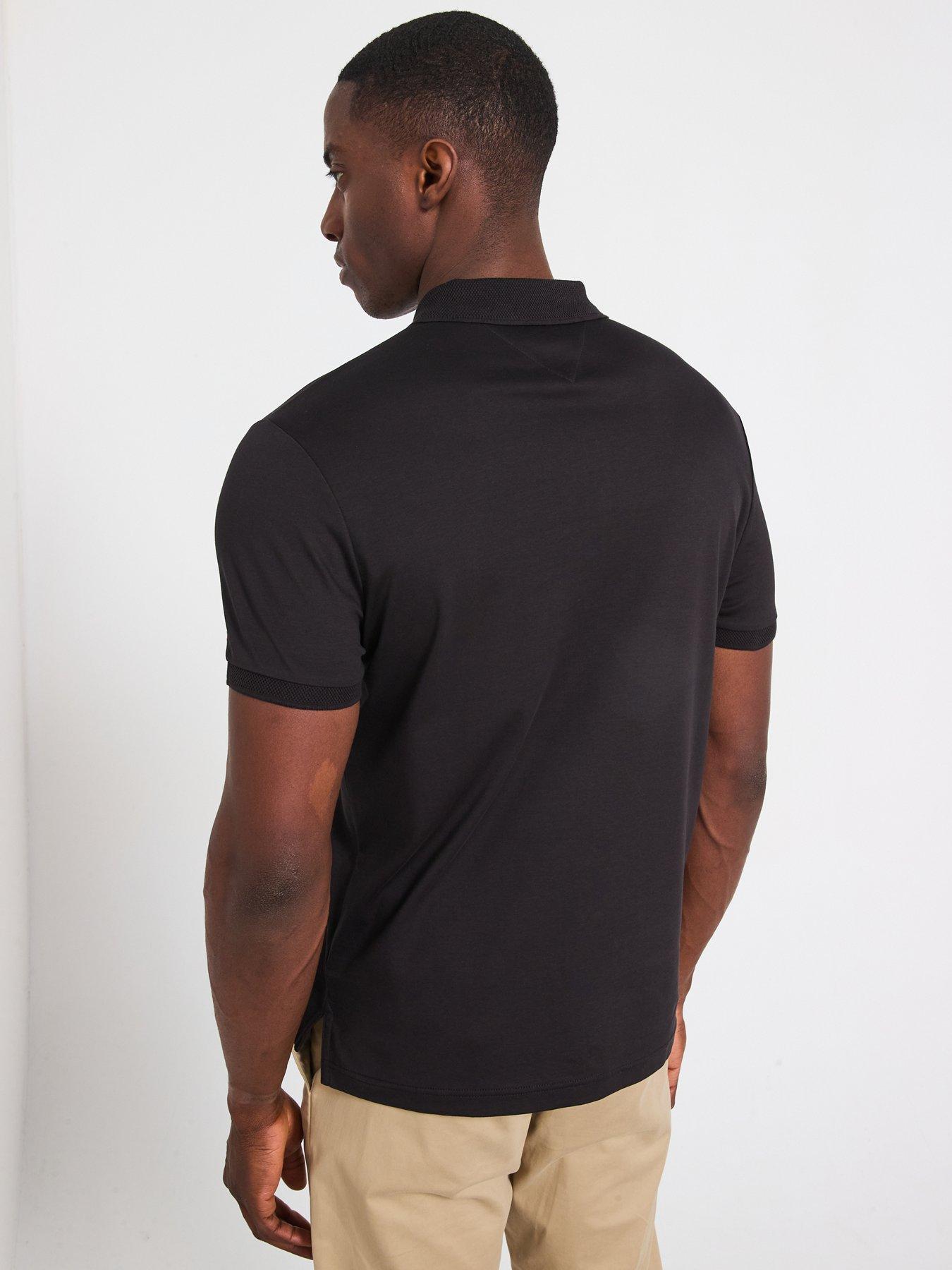 tommy-hilfiger-interlock-zip-regular-fit-polo-shirt-blackstillFront