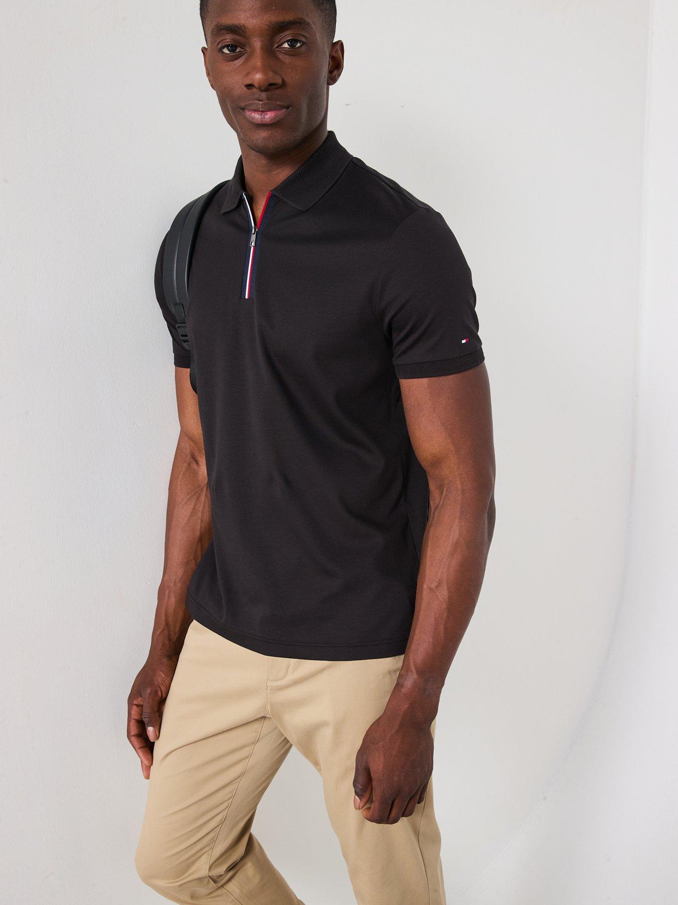 tommy-hilfiger-interlock-zip-regular-fit-polo-shirt-blackdetail