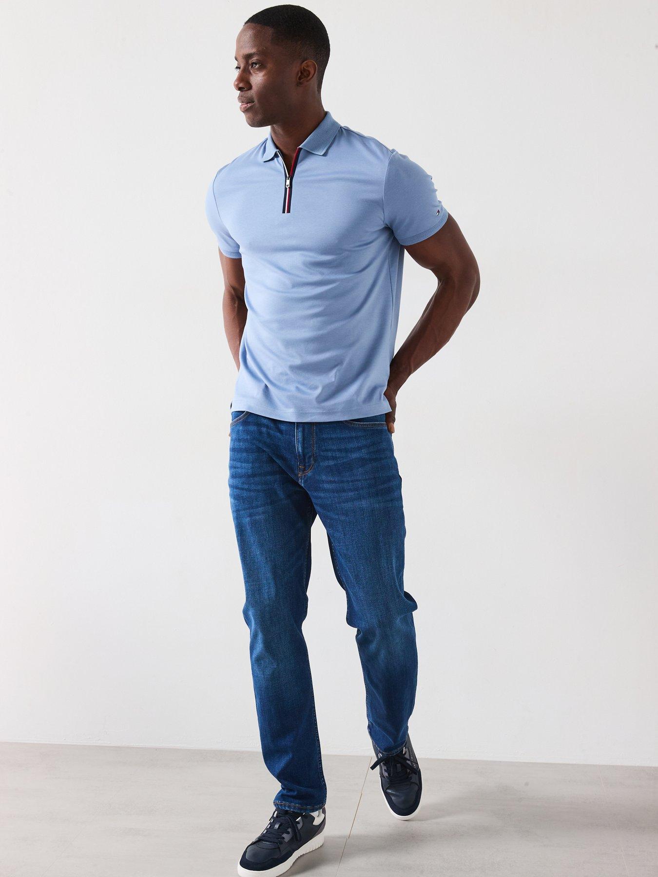 tommy-hilfiger-interlock-zip-regular-fit-polo-shirt-blueback
