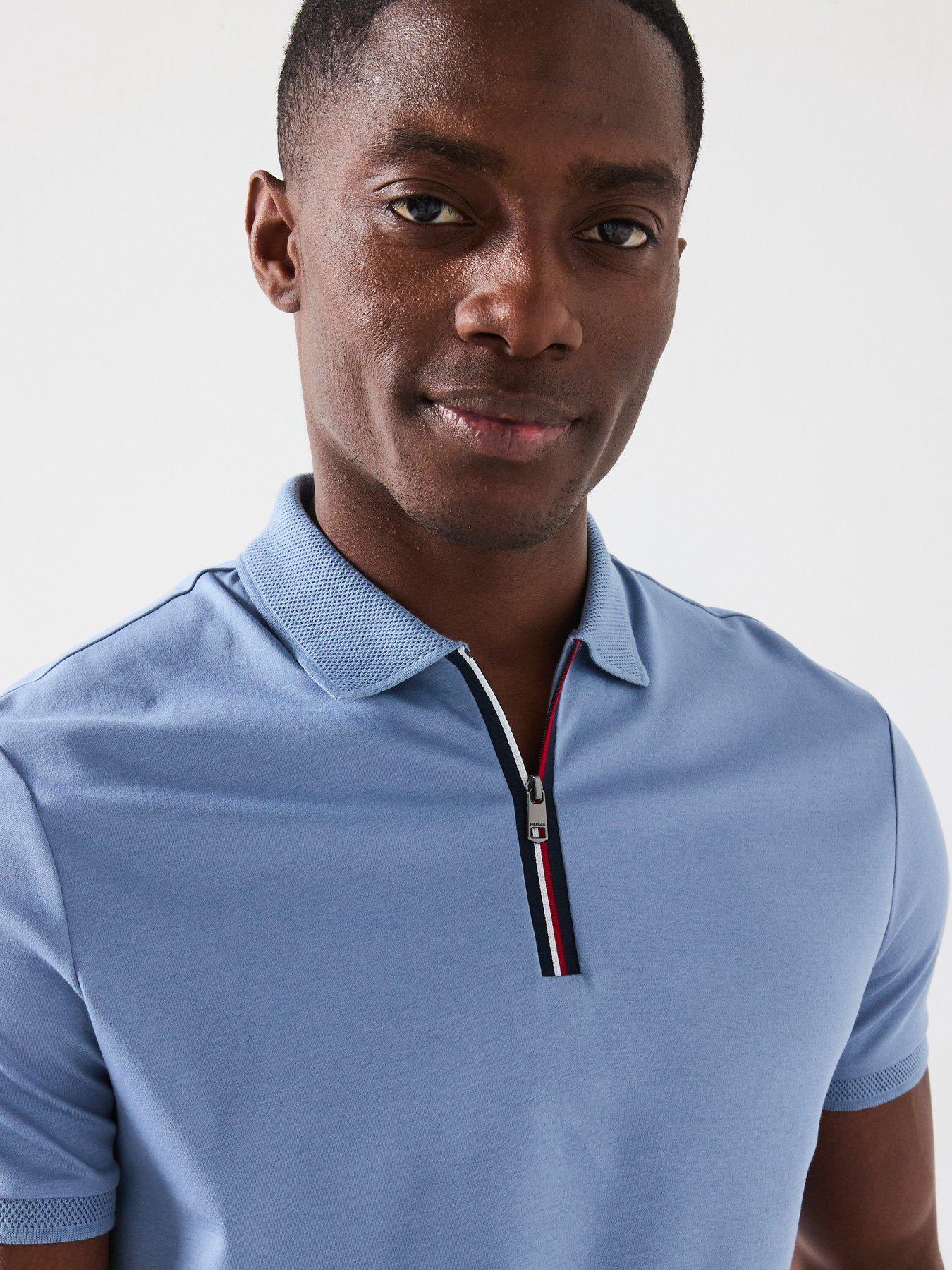 tommy-hilfiger-interlock-zip-regular-fit-polo-shirt-blueoutfit