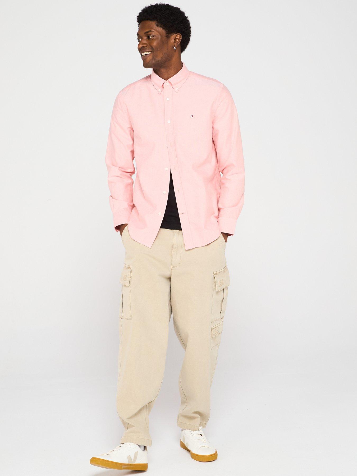 Image 3 of 6 of Tommy Hilfiger Solid Heritage Oxford Regular Fit Shirt - Pink