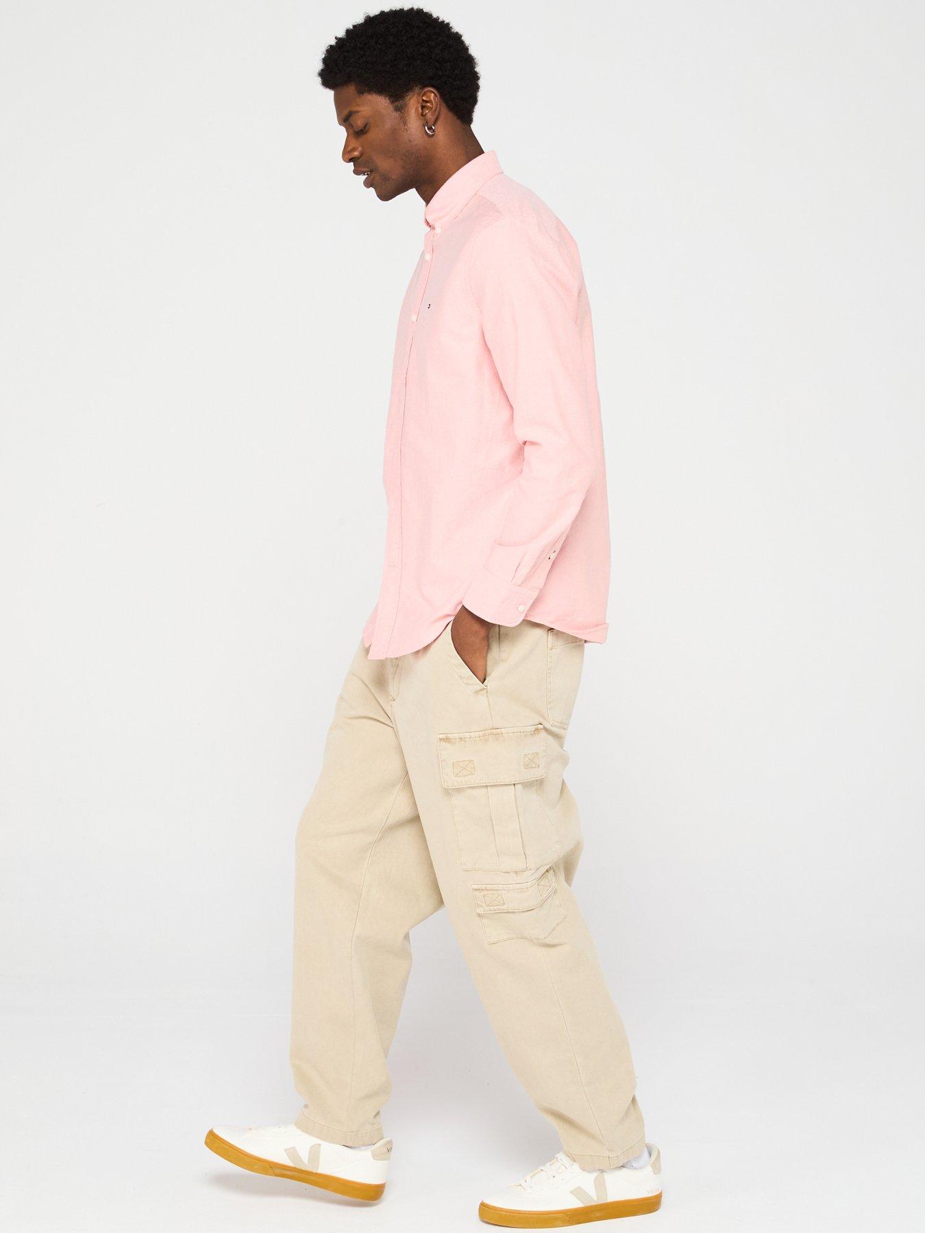 Image 4 of 6 of Tommy Hilfiger Solid Heritage Oxford Regular Fit Shirt - Pink