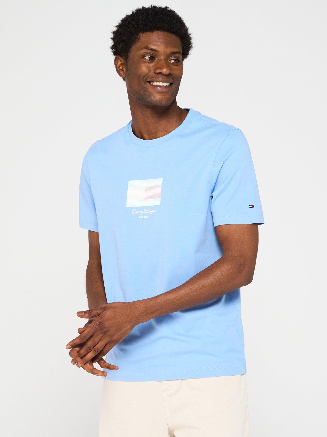 undefined Ithaca Printed Flag Logo T-Shirt - Blue