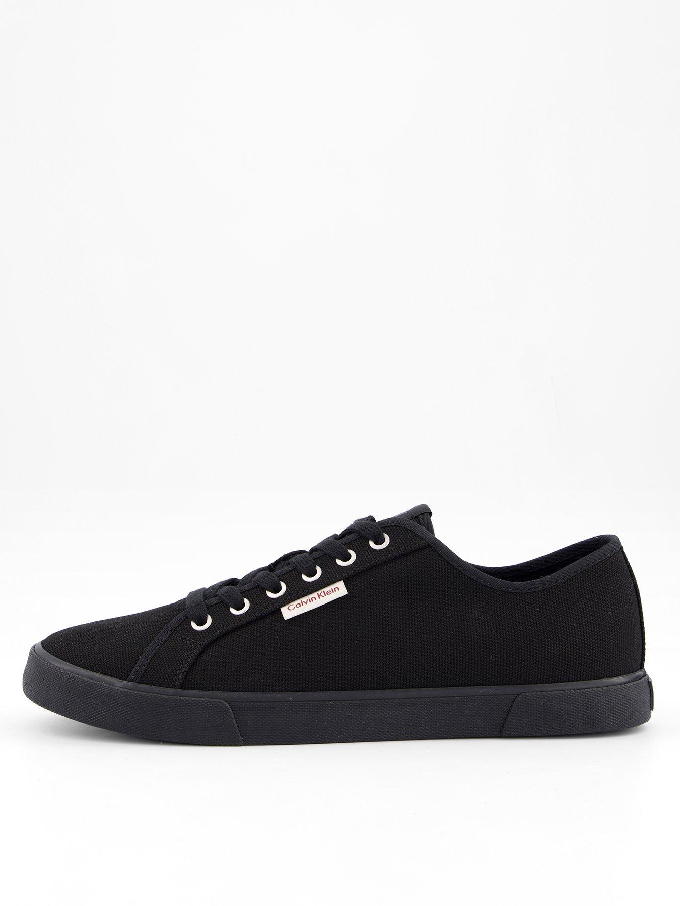 Calvin Klein Essential Vulcanised Canvas Trainers - Black