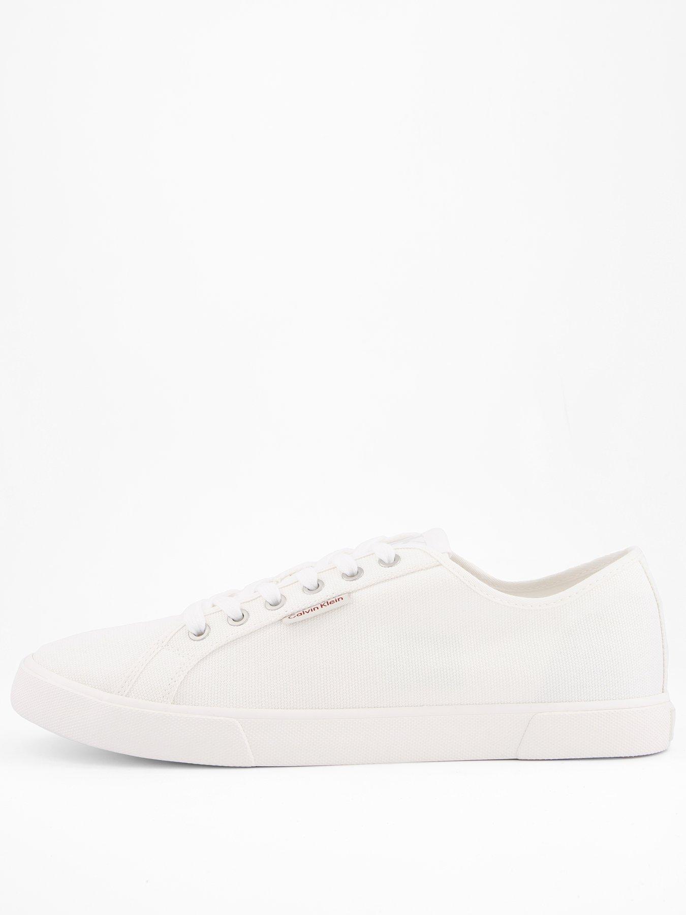Calvin Klein Essential Vulcanised Canvas Trainers - White
