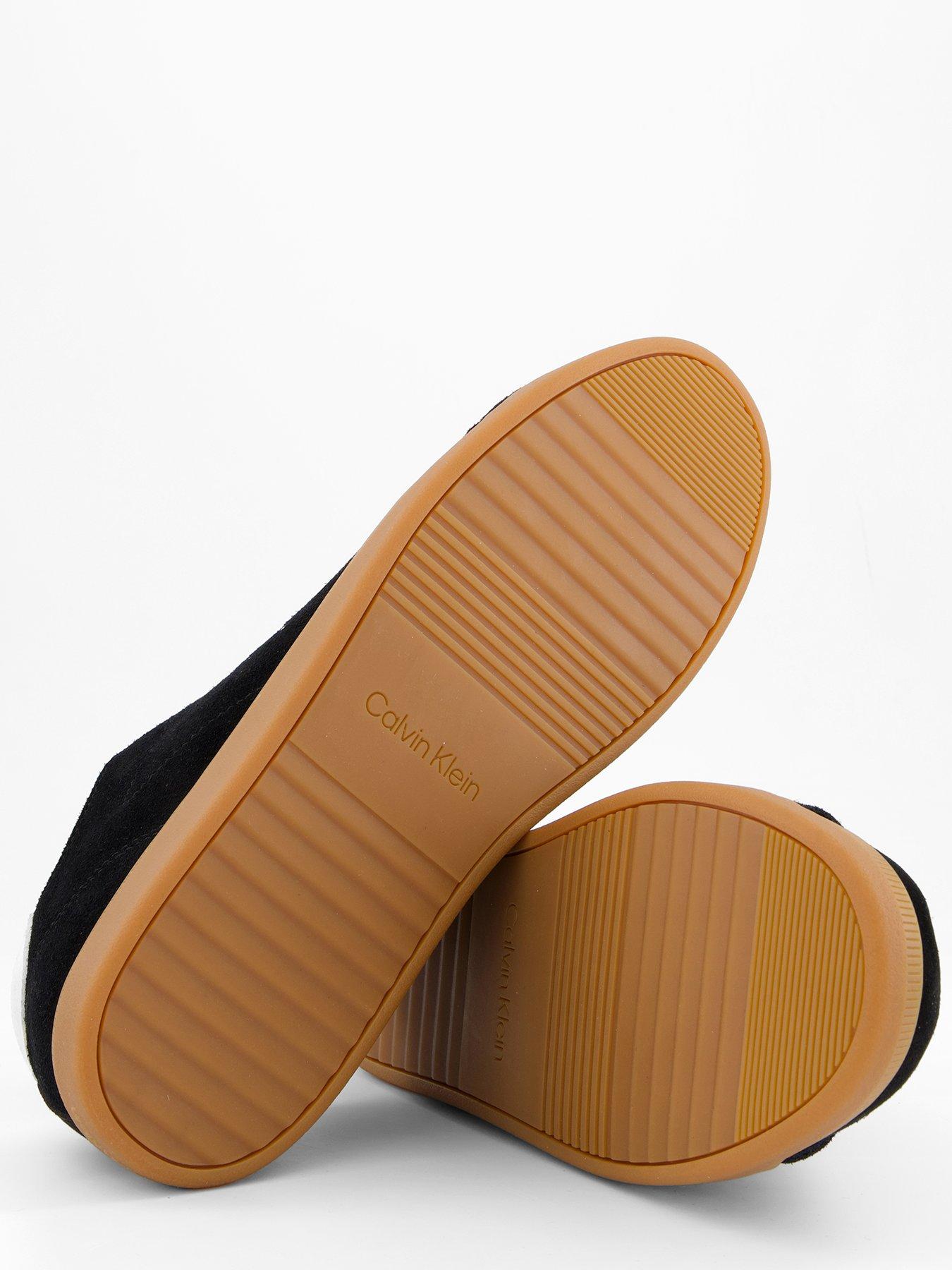 calvin-klein-suede-low-profile-cupsole-gumsole-trainers-blackdetail