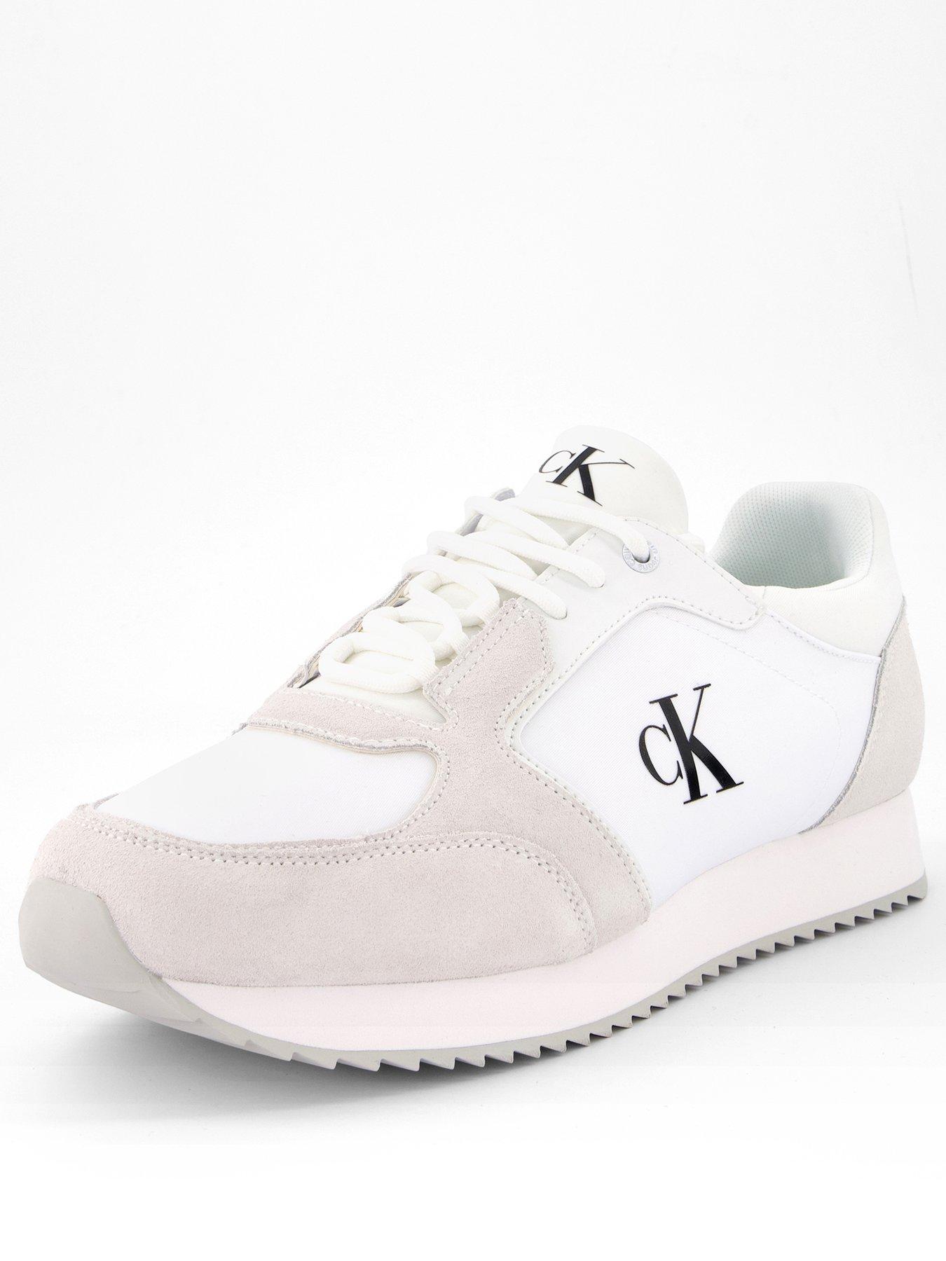 calvin-klein-retro-nylon-suede-runner-trainers-whitestillFront