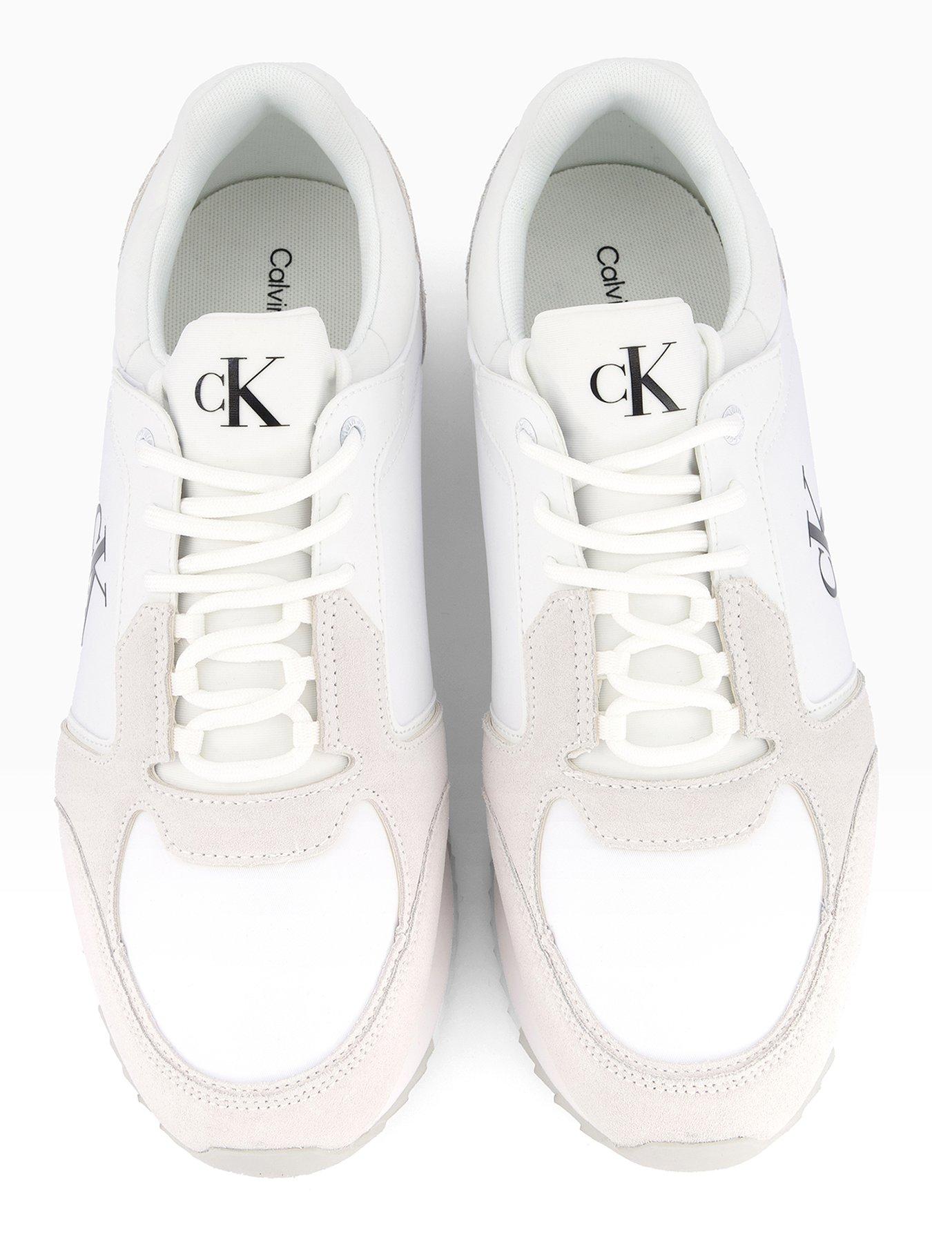 calvin-klein-retro-nylon-suede-runner-trainers-whiteoutfit