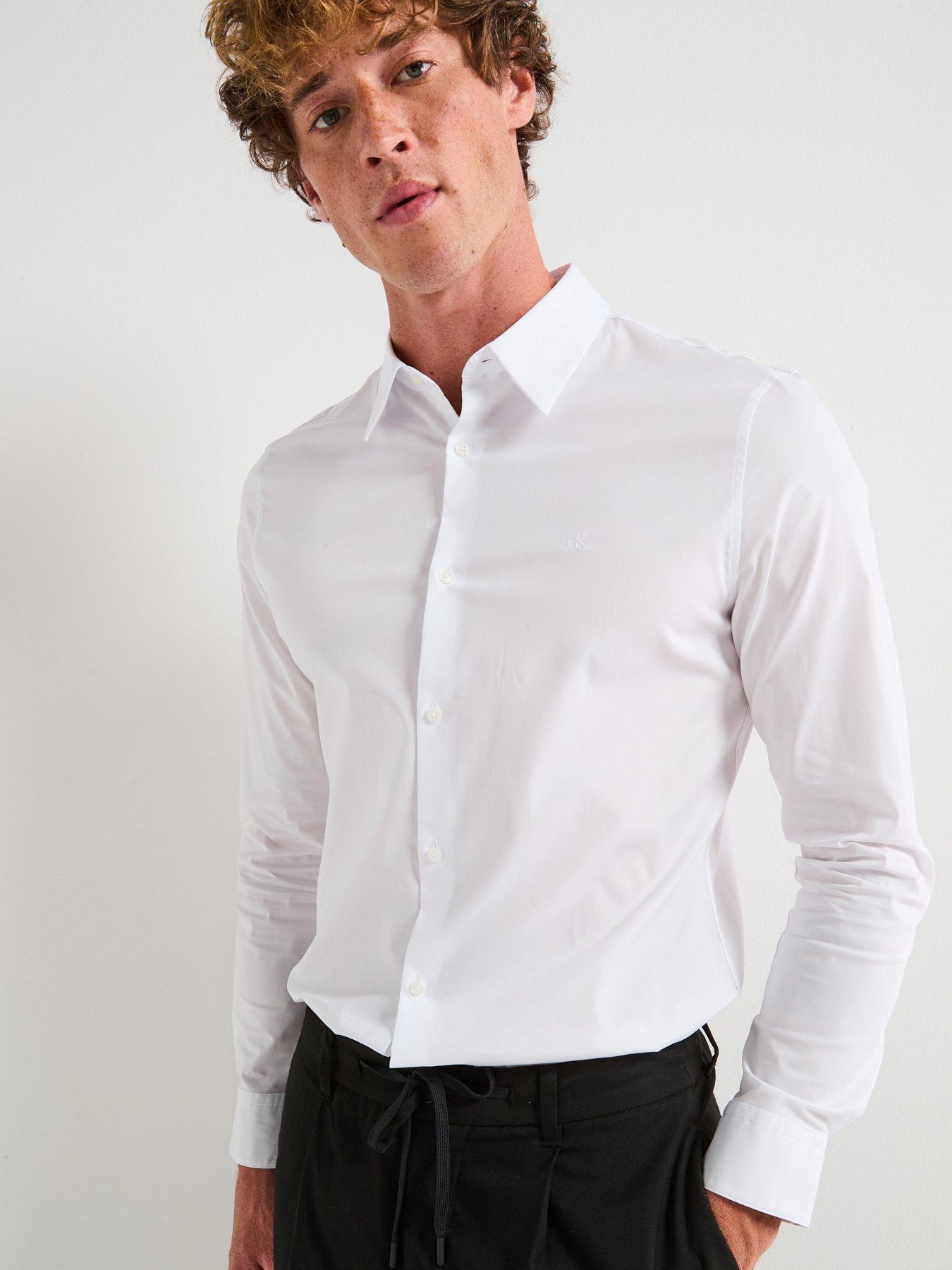 calvin-klein-calvin-klein-long-sleeve-solid-stretch-slim-poplin-shirt-white