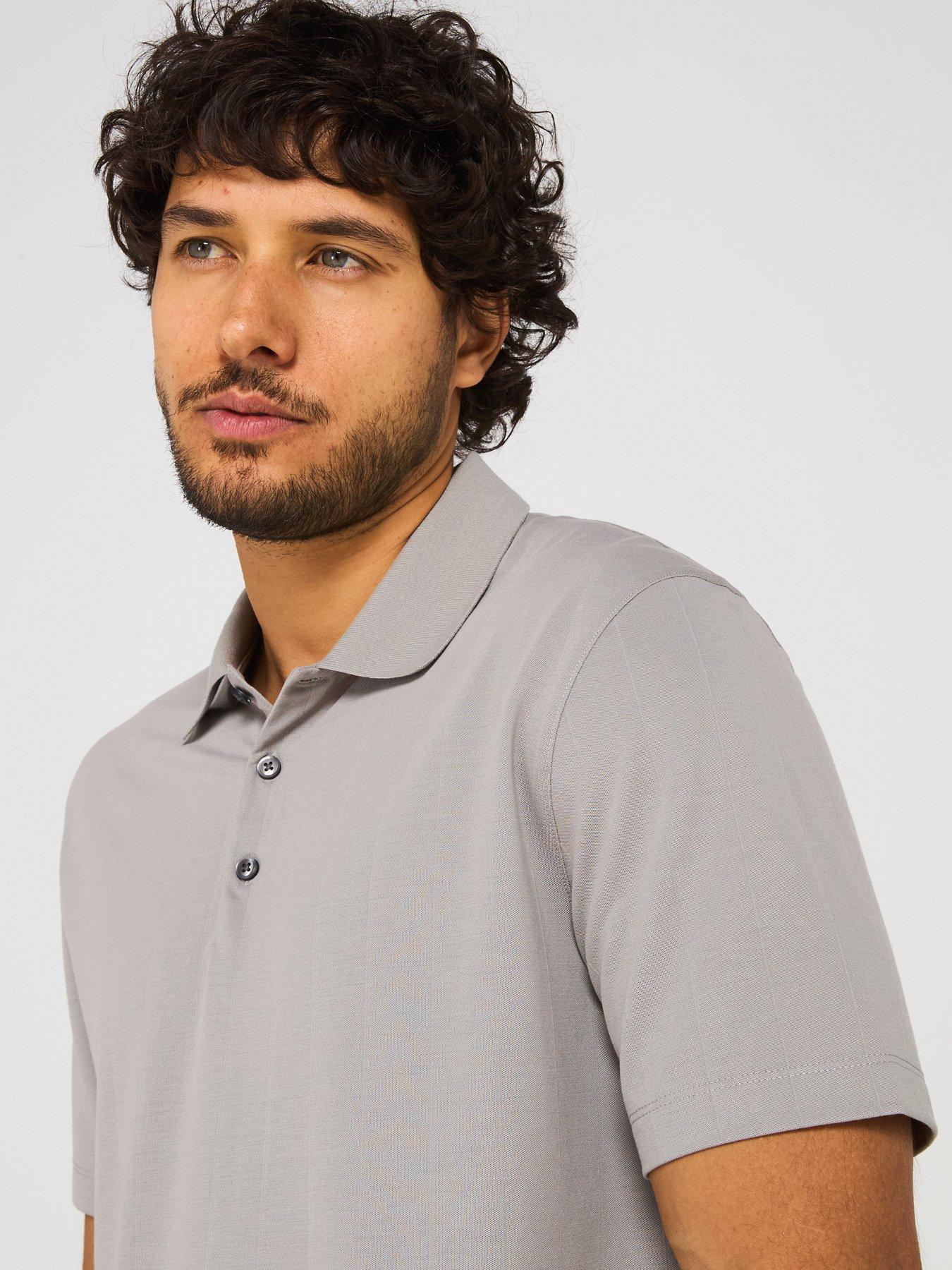 calvin-klein-jacquard-stripe-stretch-polo-shirt-greydetail