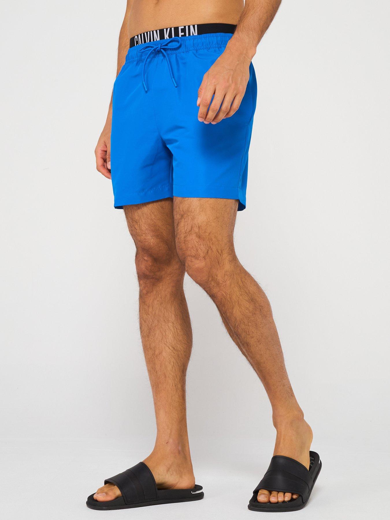 undefined Medium Double Waistband Swimshorts  - Blue