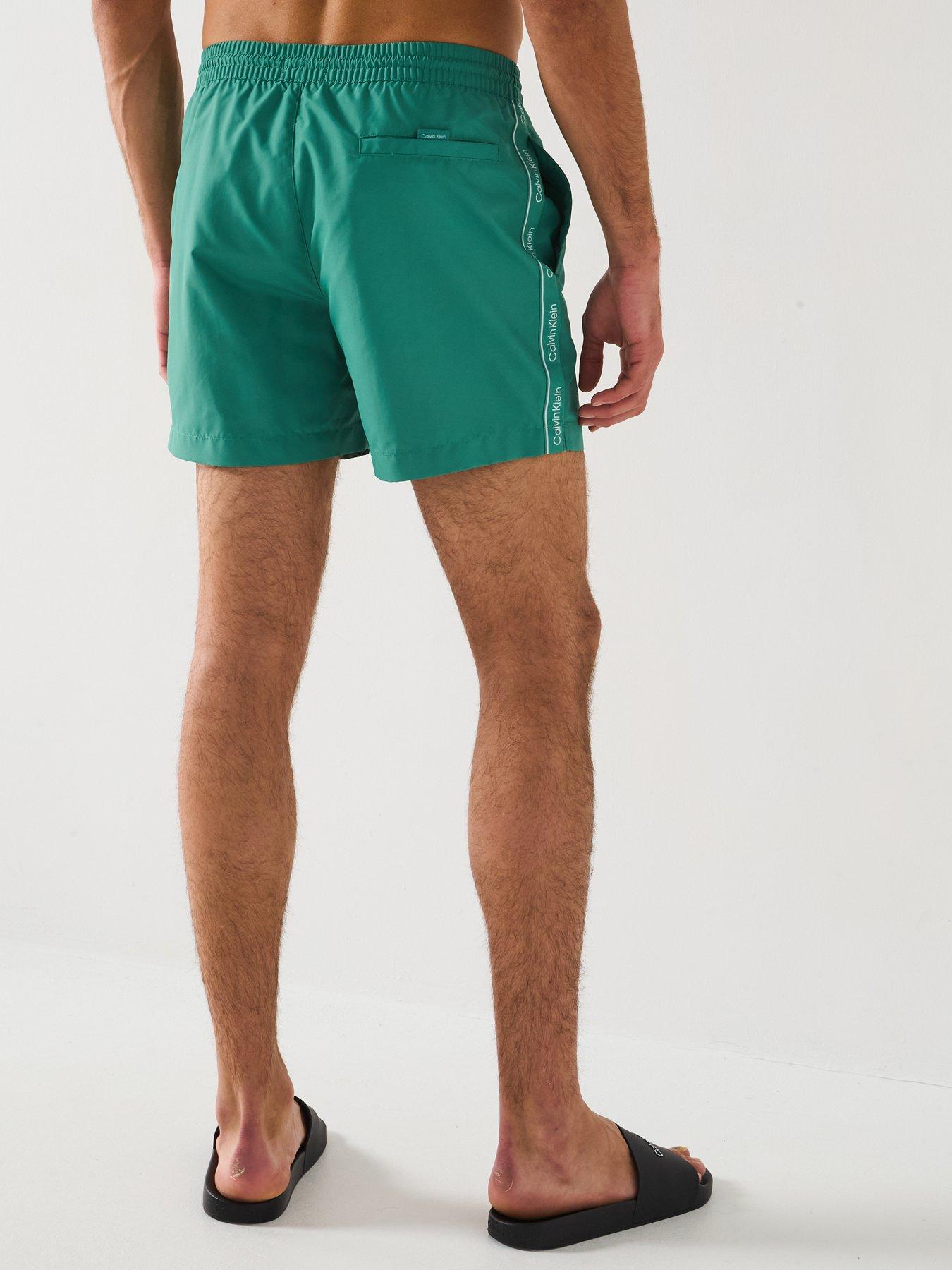calvin-klein-medium-taped-swimshorts-greenstillFront