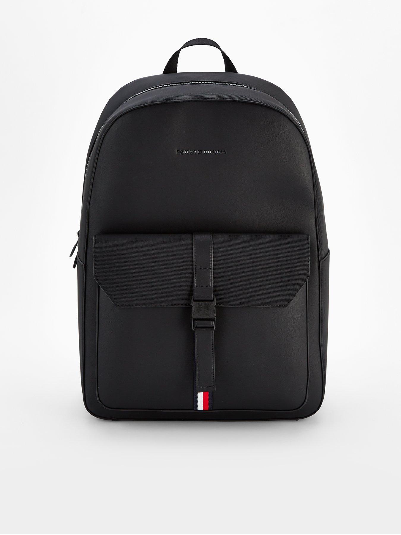 Image 1 of 4 of Tommy Hilfiger Foundation Pu Backpack - Black