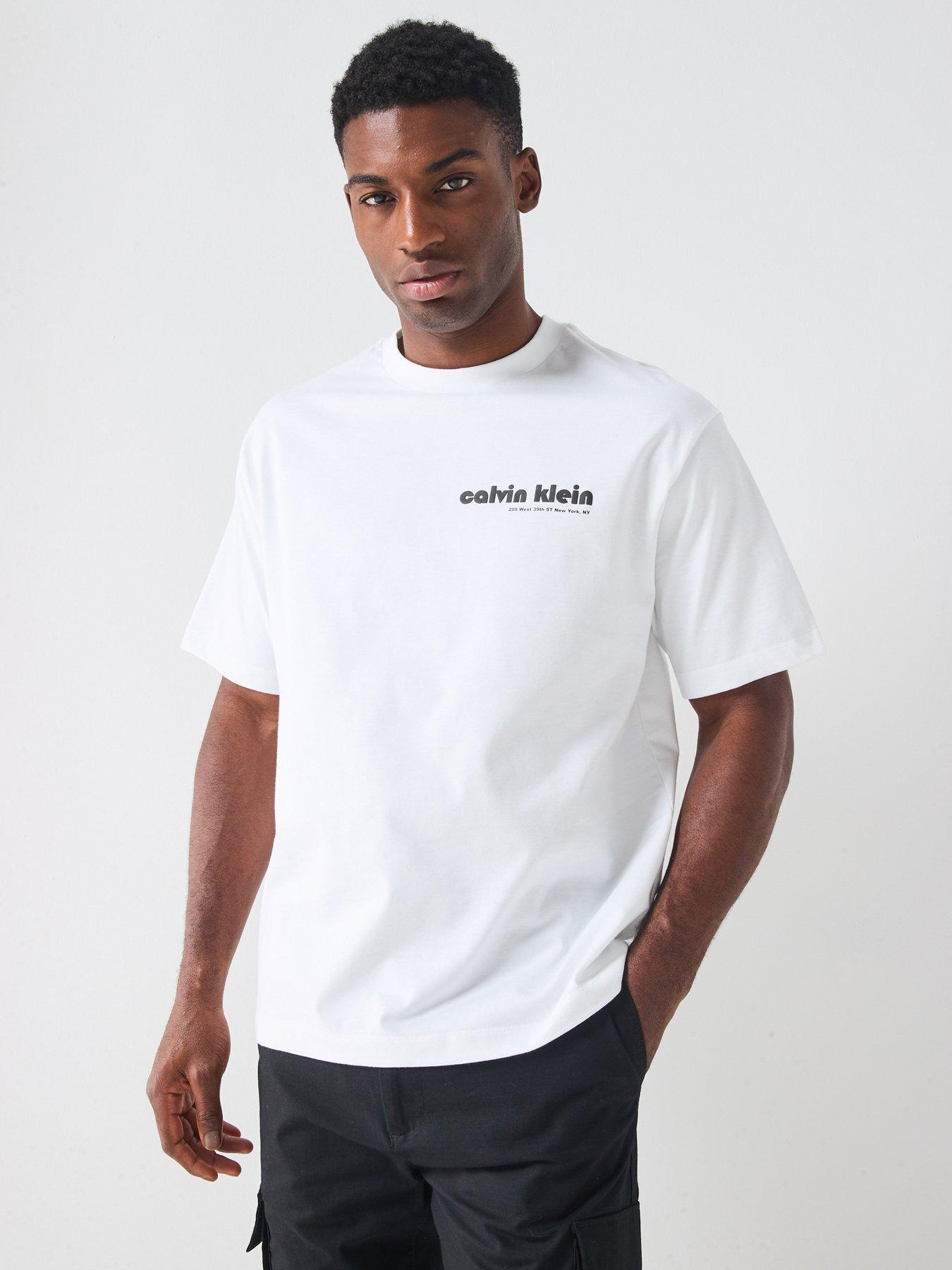 Calvin Klein Jeans Bauhaus Embroidered Logo T-Shirt - White