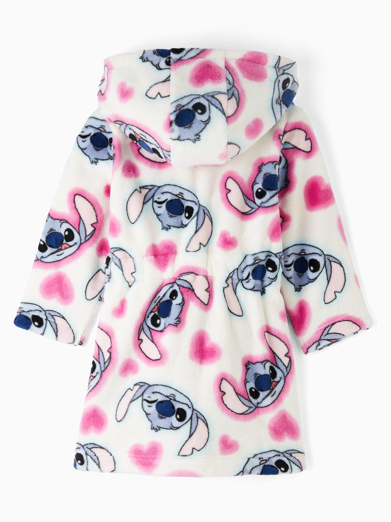 Image 2 of 4 of Disney Lilo & Stitch Disney Lilo &amp; Stitch Heart Dressing Gown - Multi
