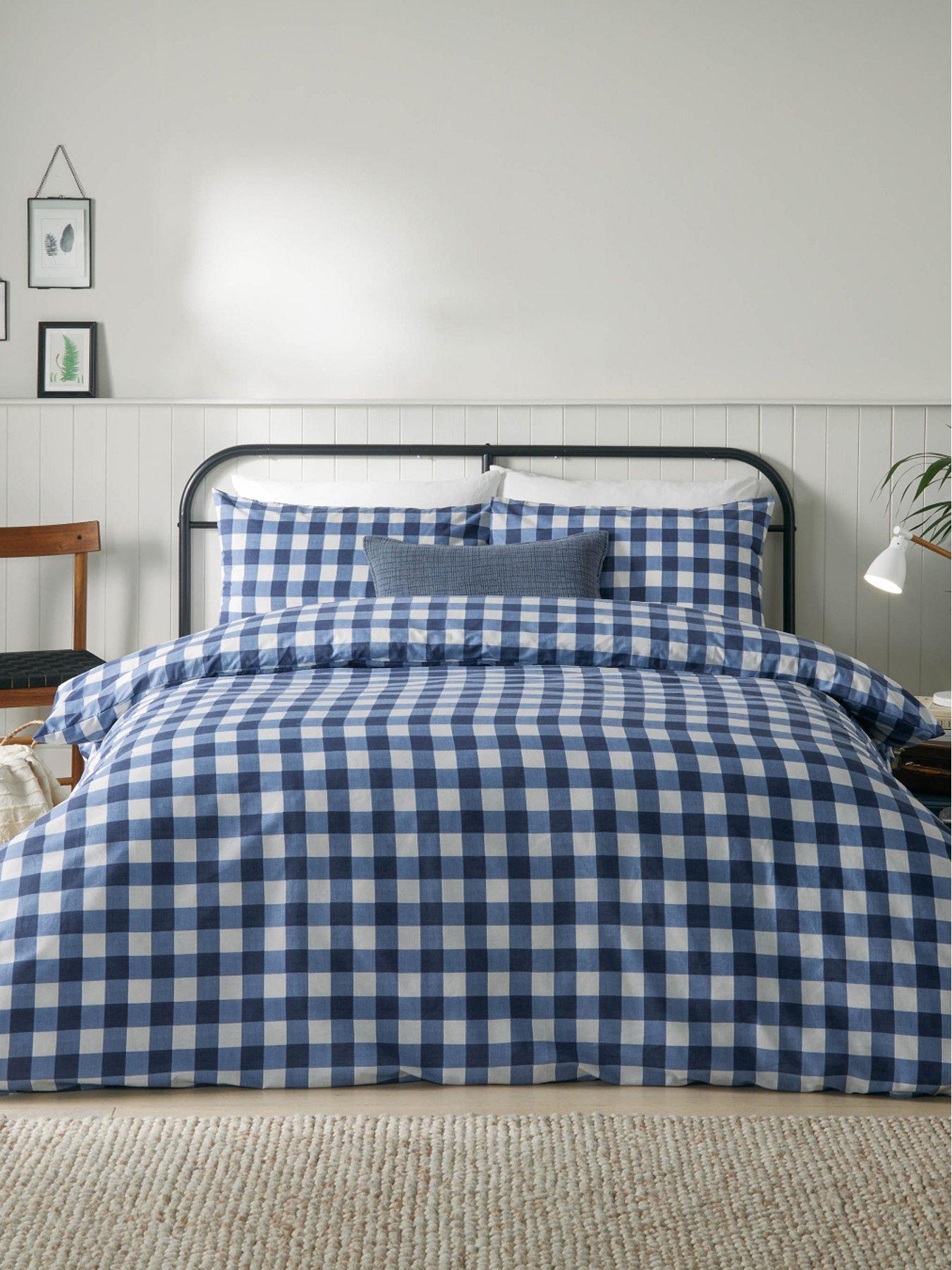 Furn Hartsford Check Duvet Set- Single
