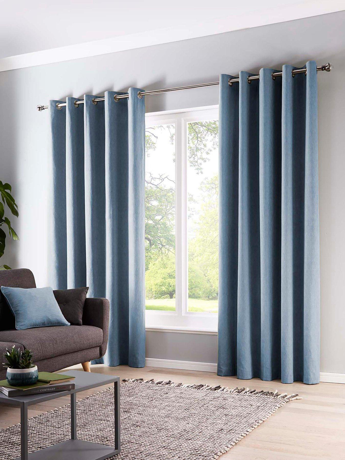 undefined Sorbonne Lined Eyelet Curtains