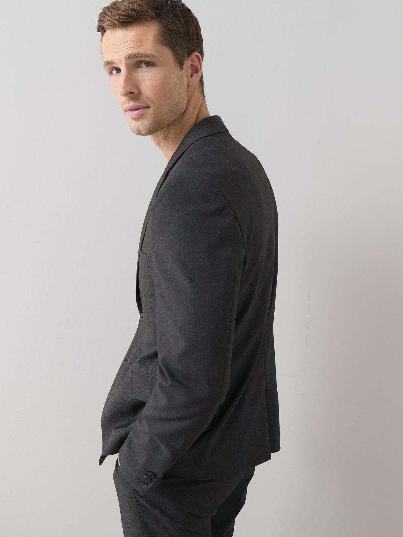 Image 4 of 6 of The Very Collection Slim Fit Suit Jacket - Charcoal