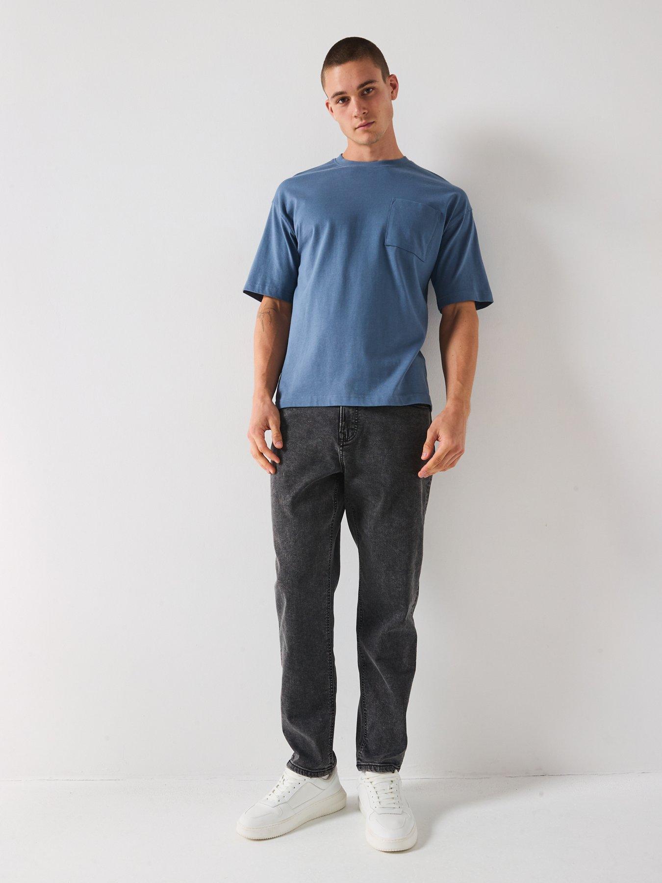 the-very-collection-premium-straight-tapered-jeans-with-stretch-black-washback