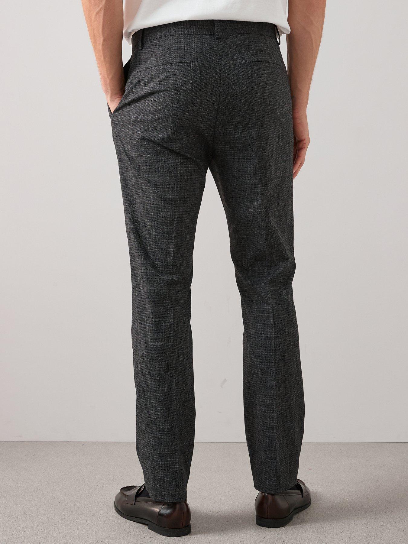the-very-collection-tapered-fit-textured-pleated-formal-trousers-charcoalstillFront