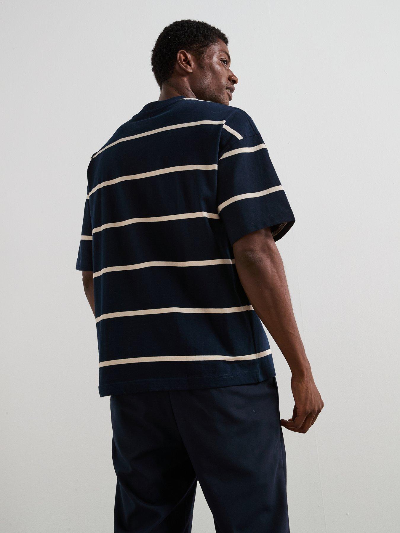 very-man-heavyweight-striped-t-shirt-navystillFront