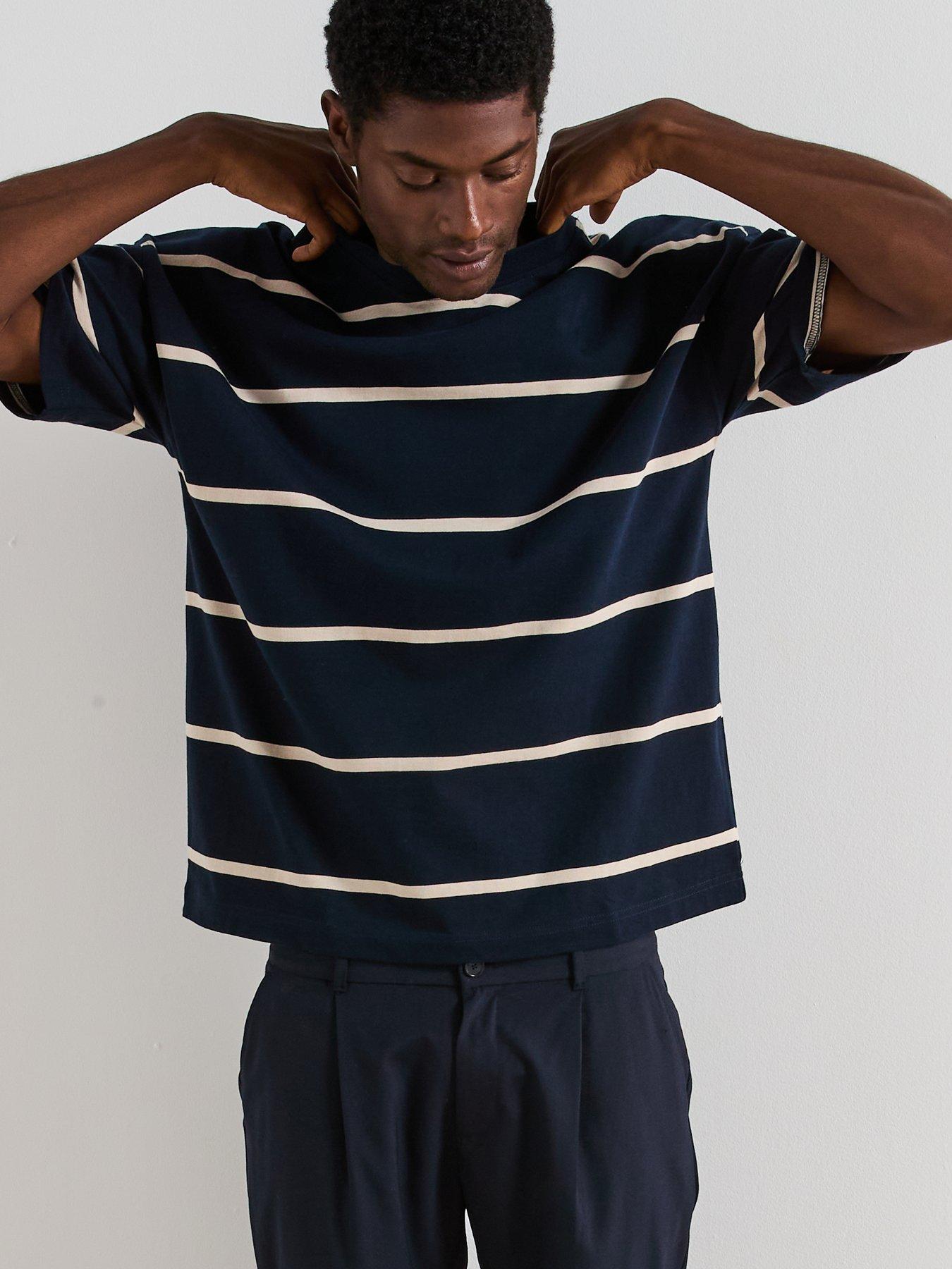 very-man-heavyweight-striped-t-shirt-navyoutfit
