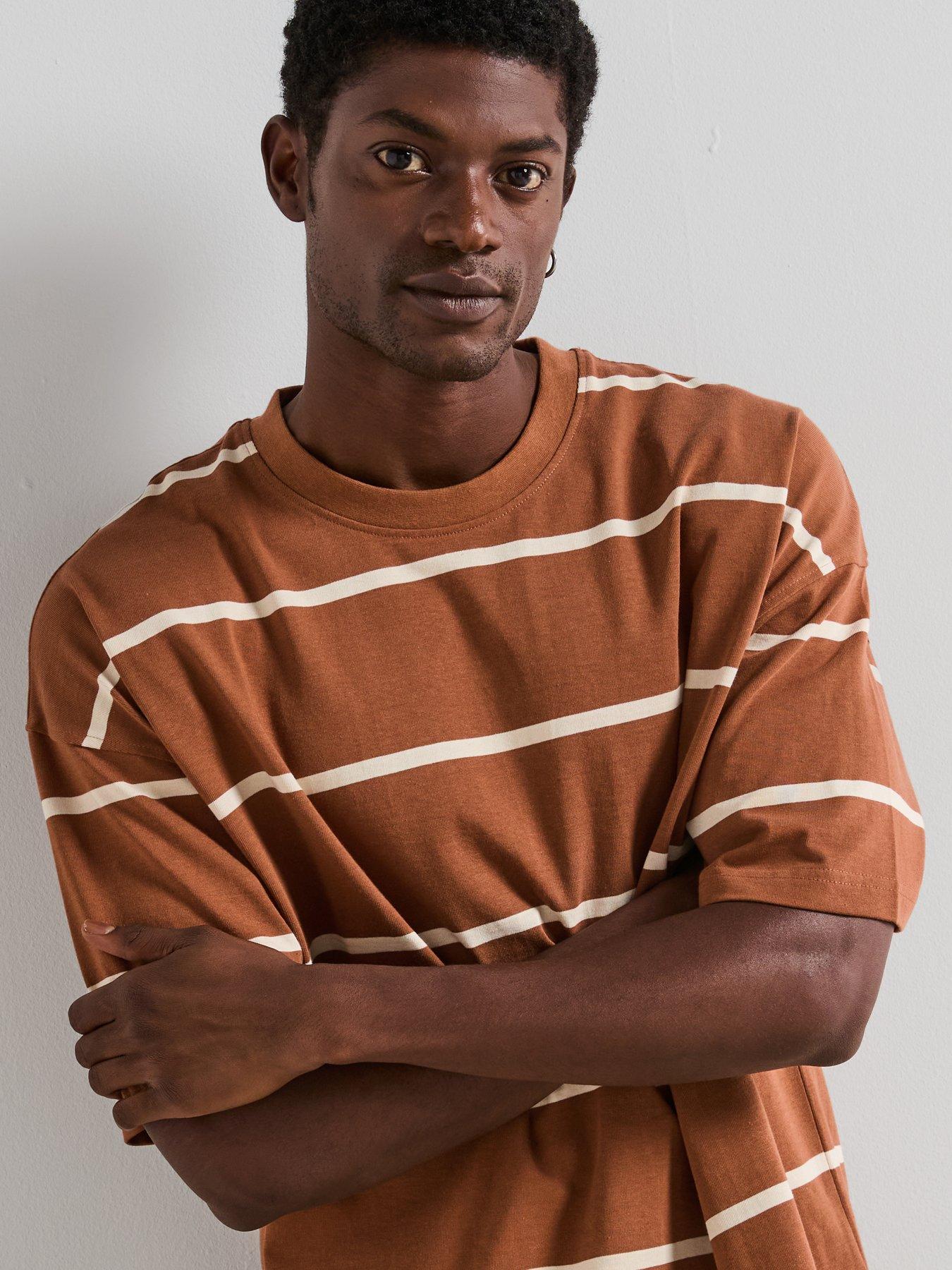 the-very-collection-heavyweight-striped-t-shirt-brownoutfit