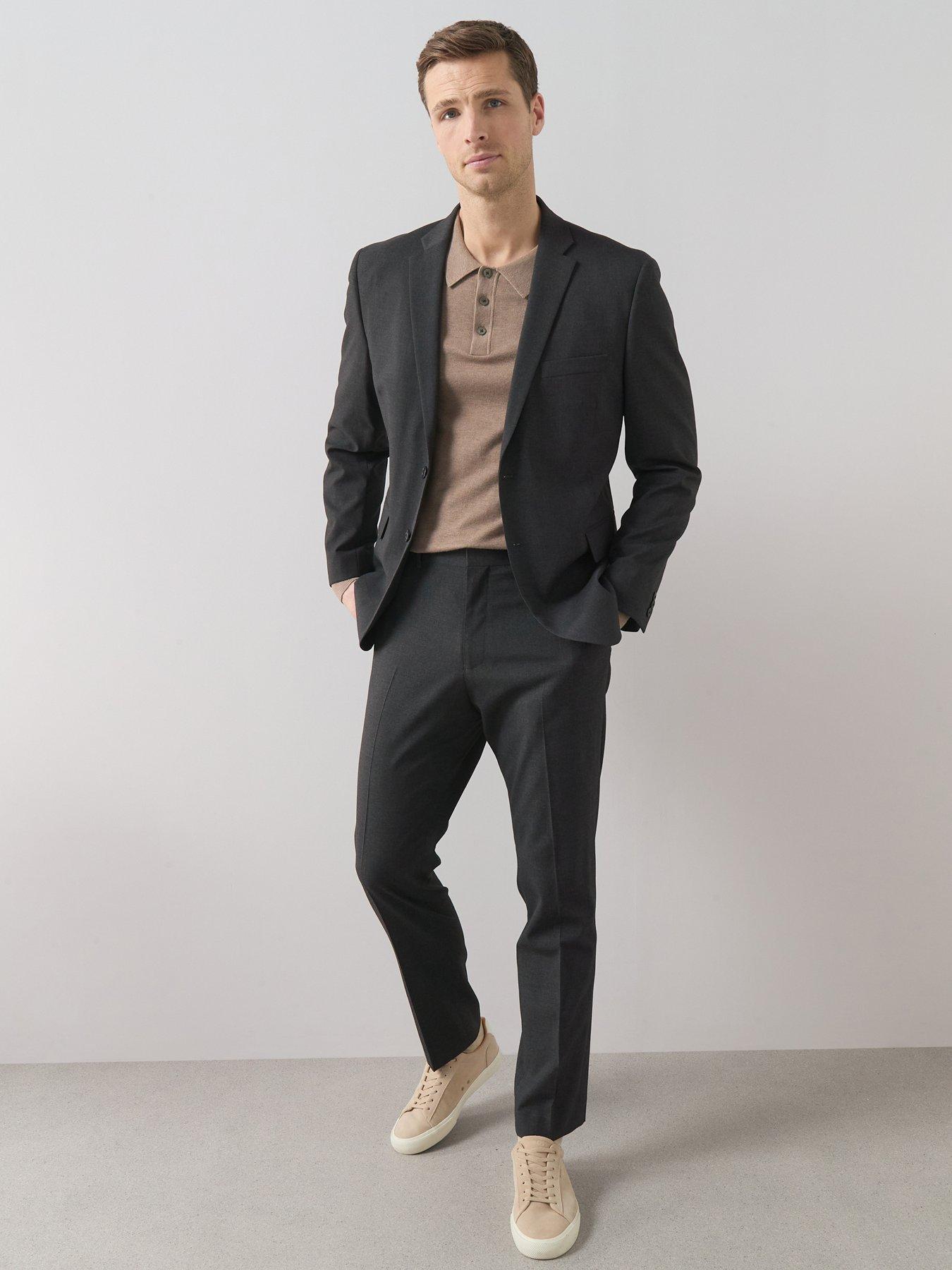 Image 5 of 6 of The Very Collection Slim Fit Suit Trousers - Charcoal