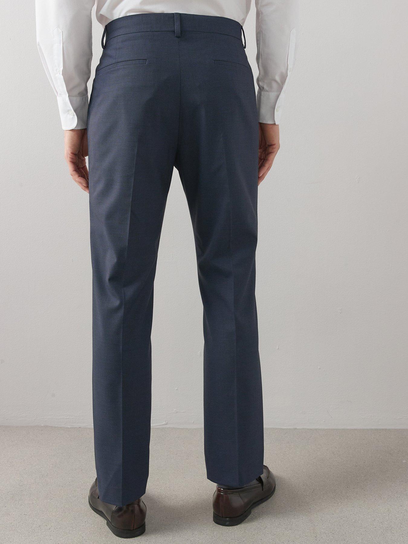 very-man-slim-fit-micro-dogtooth-suit-trousers-navystillFront
