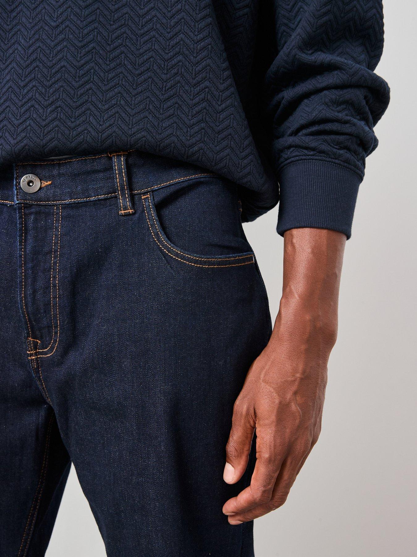 Image 4 of 7 of Very Man Slim Jeans With Stretch - Indigo