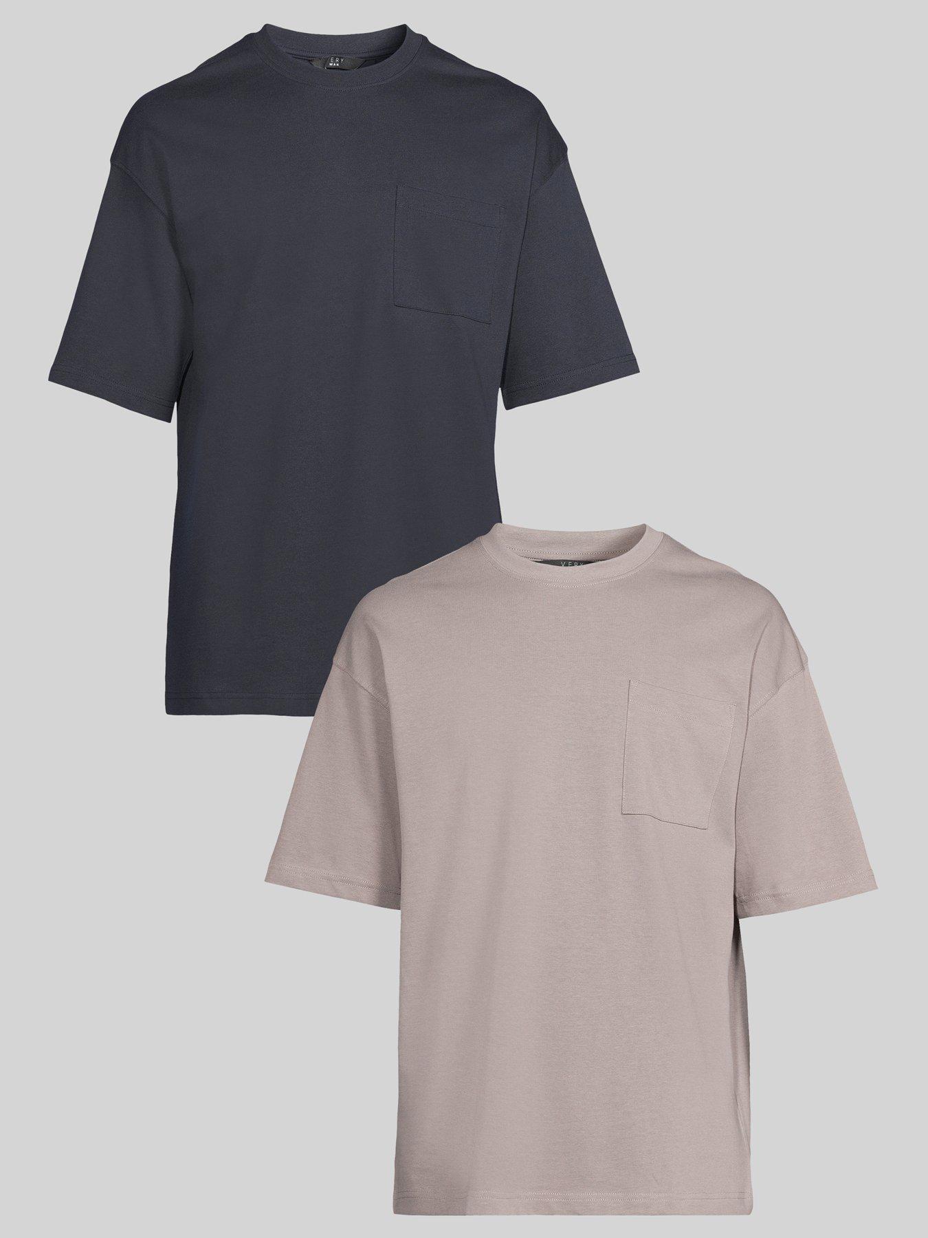 Very Man 2 Pack Heavyweight Relaxed Fit T-Shirt - Multi