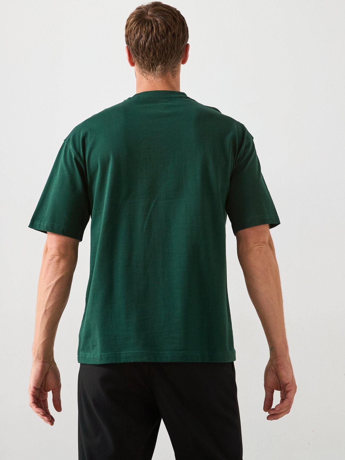 Image 2 of 6 of Very Man Heavyweight Relaxed Fit T-Shirt - Green