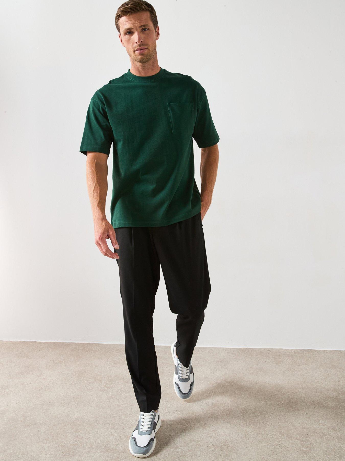 Image 3 of 6 of Very Man Heavyweight Relaxed Fit T-Shirt - Green